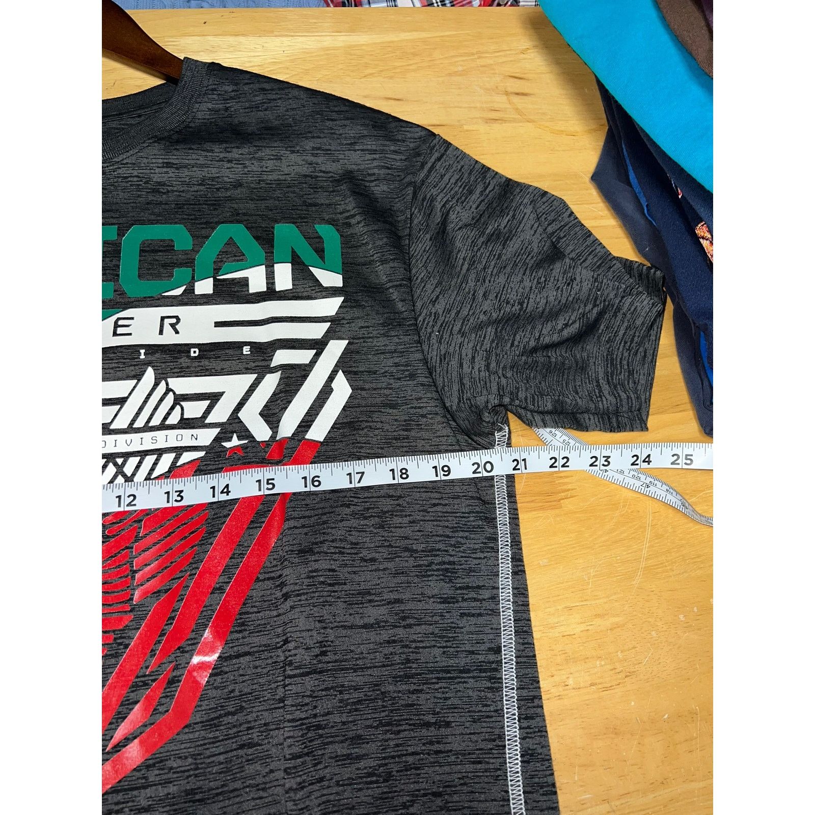 American Apparel American Fighter Shirt Fullerton Gray Red Tee Y2K 2000s Size US L / EU 52-54 / 3 - 10 Thumbnail