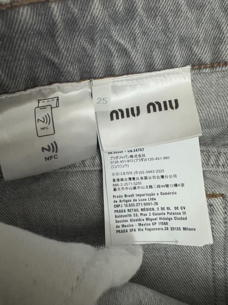 Miu Miu Miu Miu 25 Damage effect of washed jeans trouser legs Size 25" / US 0 / IT 36 - 6 Thumbnail