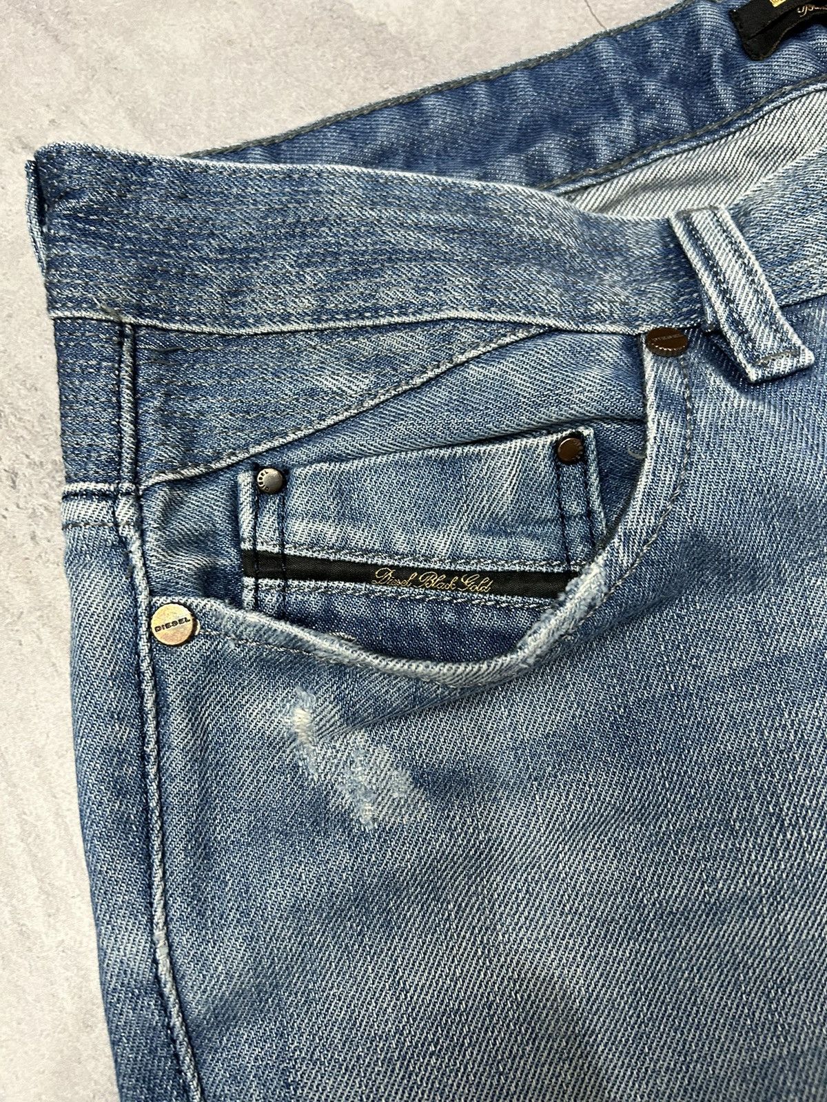 Diesel × Diesel Black Gold × Japanese Brand Vintage Diesel Industry Faded Denim Jeans Pants rare Size US 34 / EU 50 - 5 Thumbnail