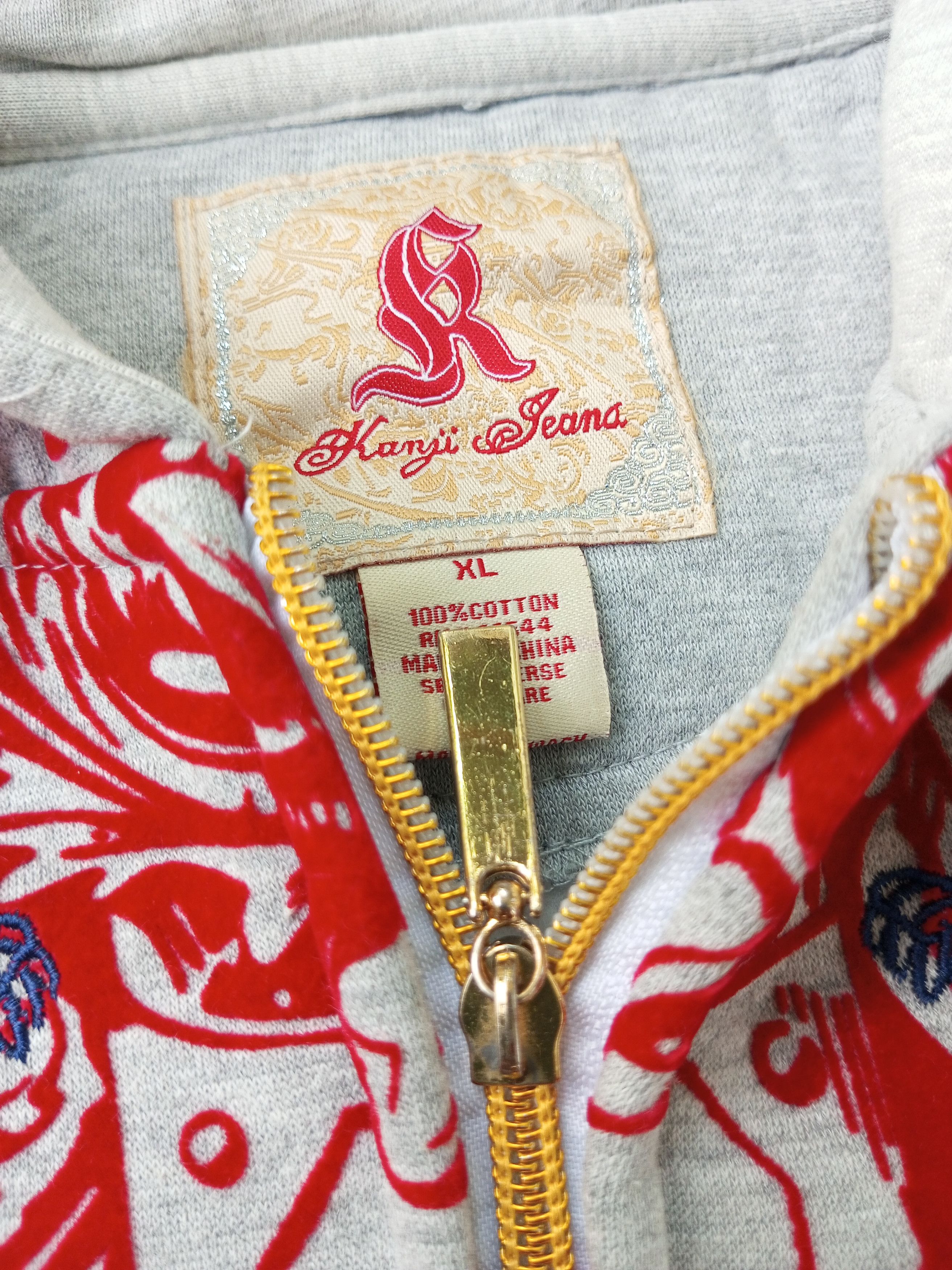 Japanese Brand 🔥CRAZY🔥 Y2K KANJI JEANS JPN TRADISIONAL ART EMBROIDERY Size US XL / EU 56 / 4 - 15 Thumbnail