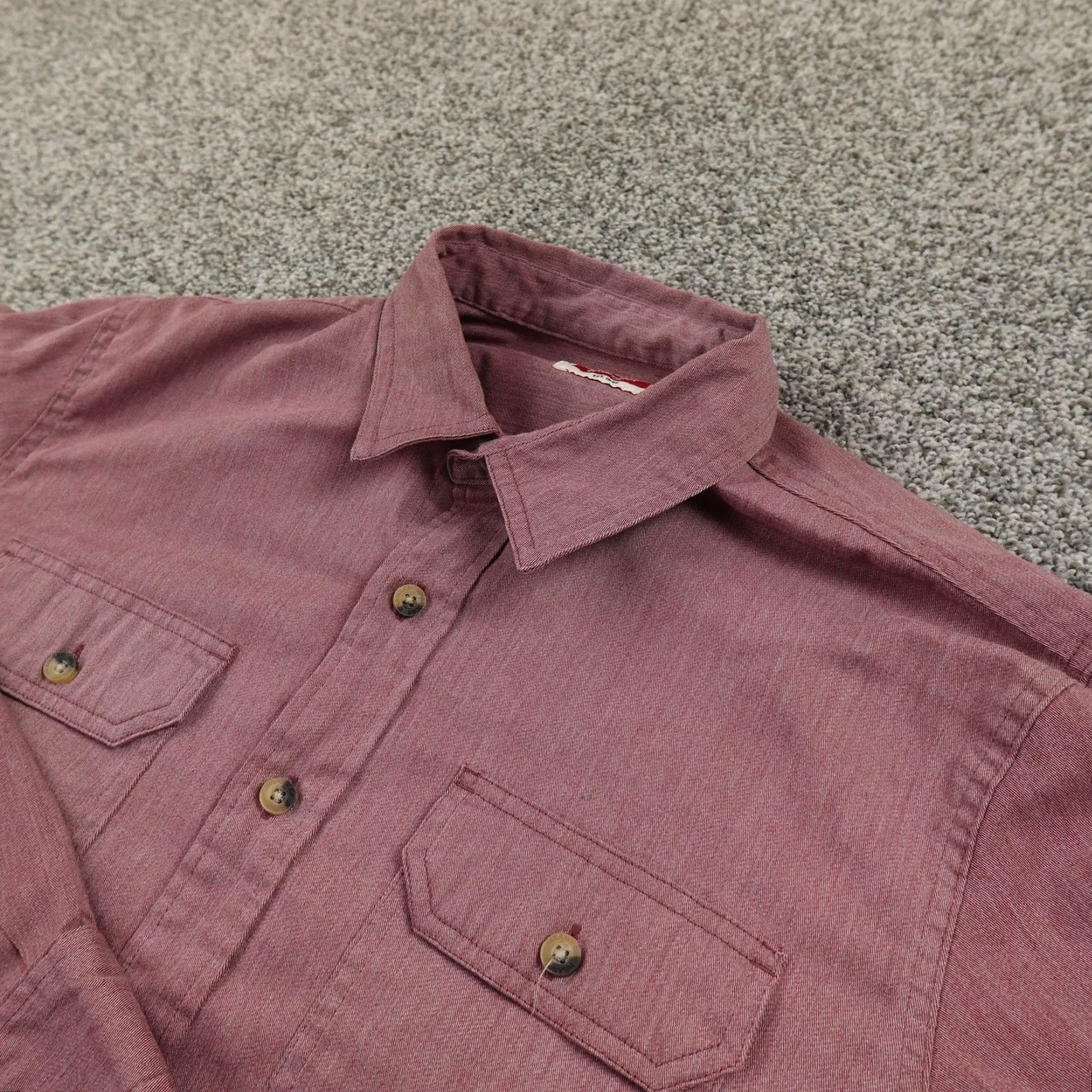 Wrangler Wrangler Shirt Mens M Red Denim Chambray Button Up Stretch Western Work Cowboy Shirt Mens M Red Denim Chambray Button Up Stretch Western Work Cowboy Size US M / EU 48-50 / 2 - 2 Thumbnail