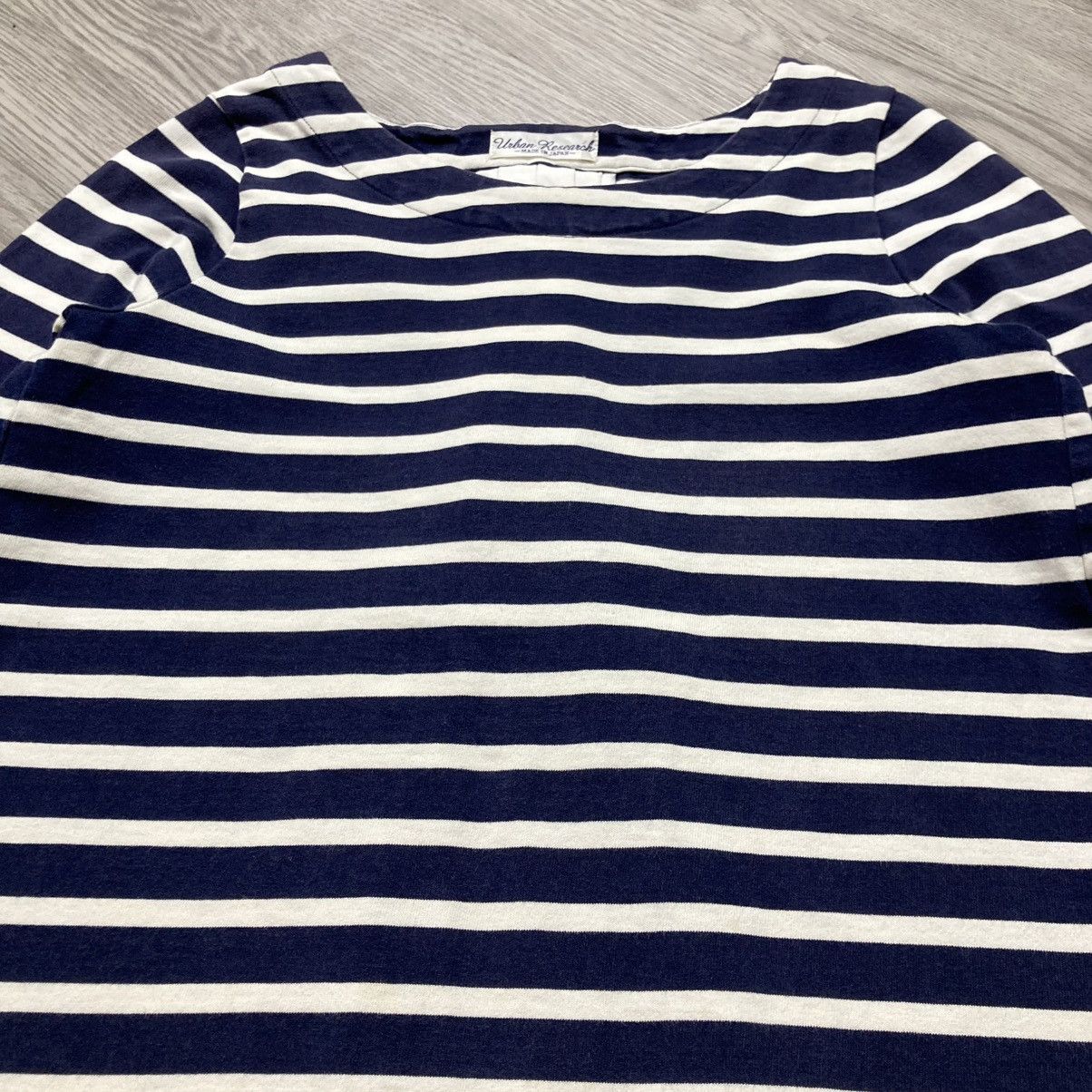 Japanese Brand 🇯🇵 2000s Urban Research Japan Longslevee Striped Designer Size M / US 6-8 / IT 42-44 - 7 Thumbnail