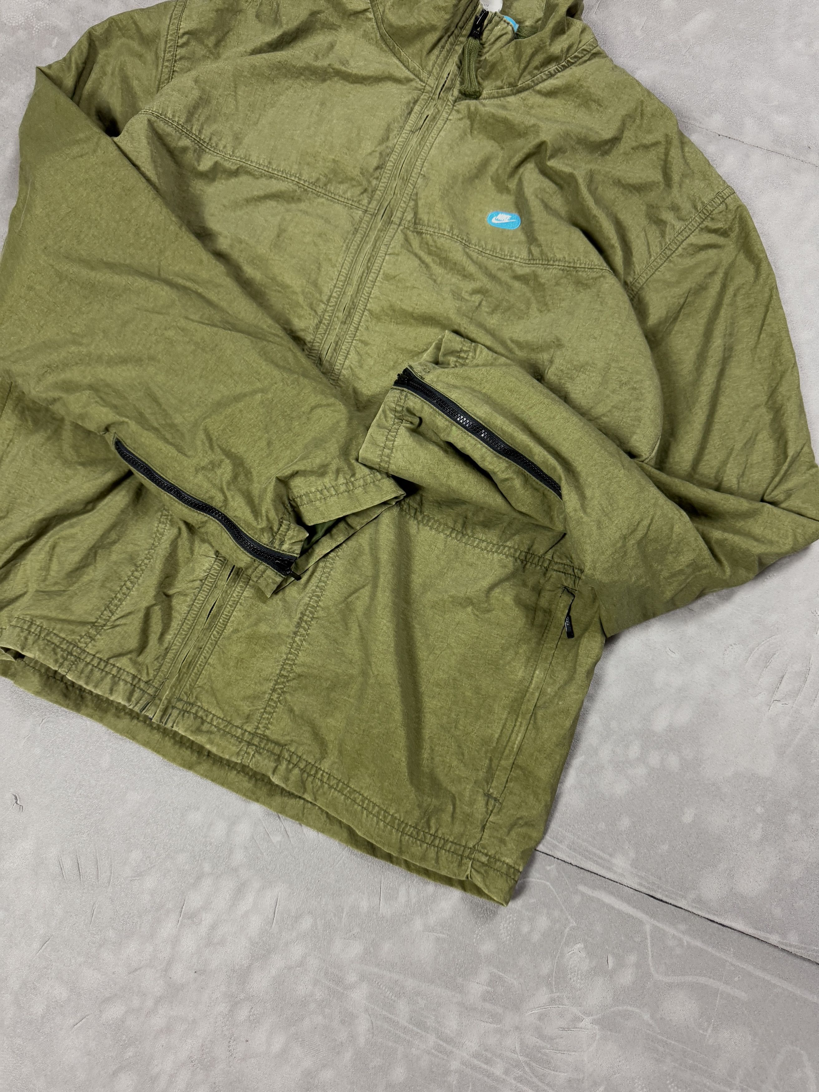 Nike × Vintage Vintage Nike khaki light windbreaker jacket streetwear 90s Size US M / EU 48-50 / 2 - 7 Thumbnail