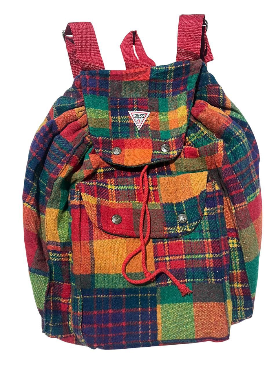 Guess Authentic Vintage Guess Wool Backpack Size ONE SIZE - 1 Thumbnail