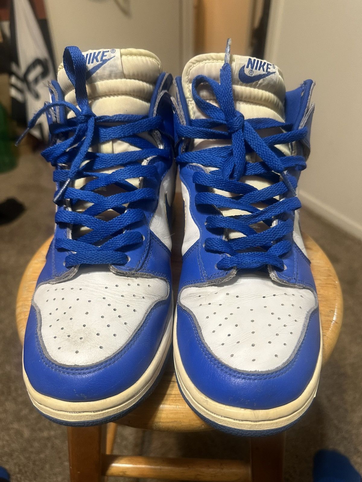 Nike Vintage Nike dunk high LE “Kentucky” 1999 size 10 Size US 10 / EU 43 - 2 Thumbnail