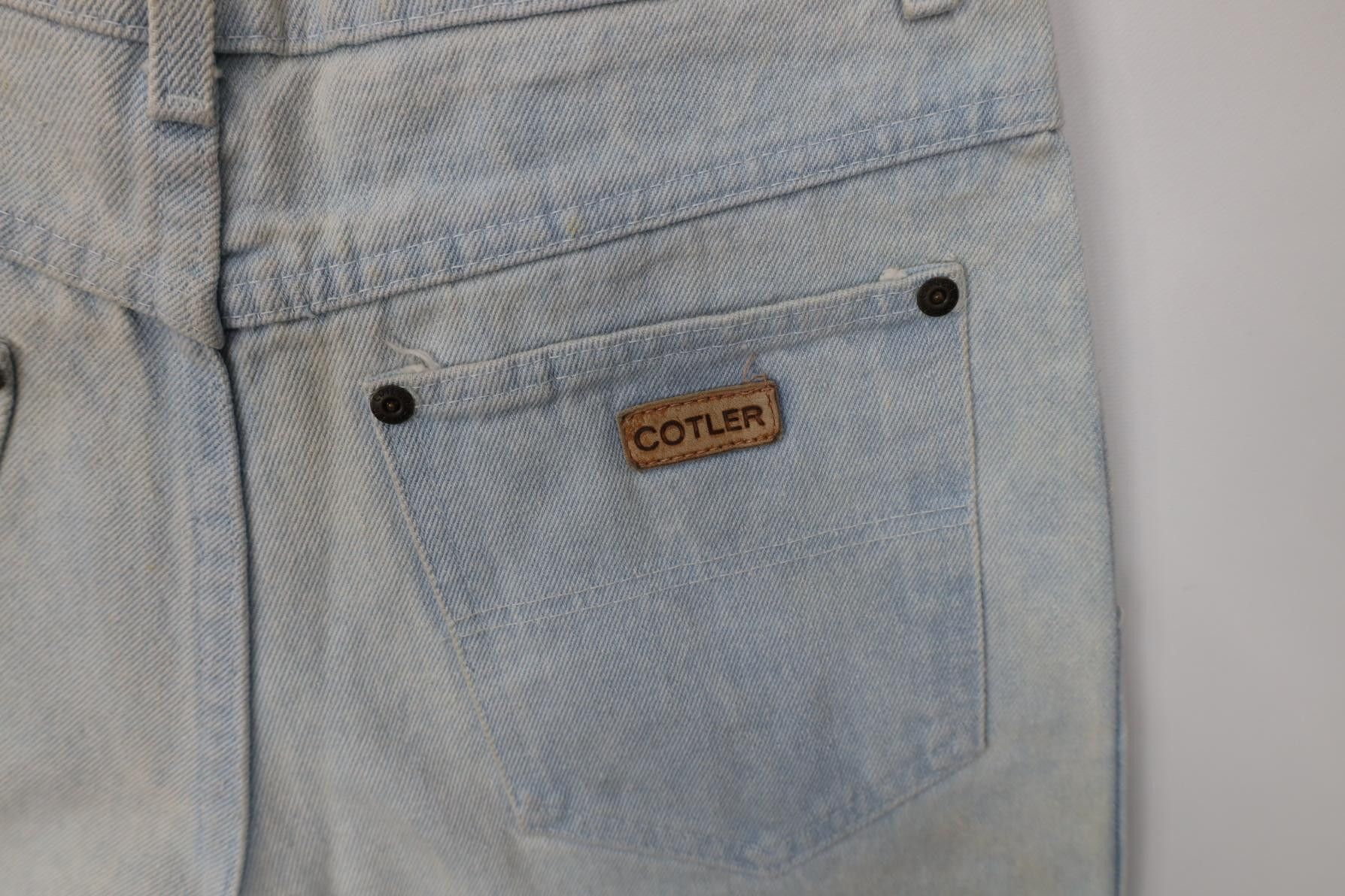 Vintage Vintage 70s Streetwear Pleated Straight Leg Denim Jeans USA Size 29" - 16 Thumbnail