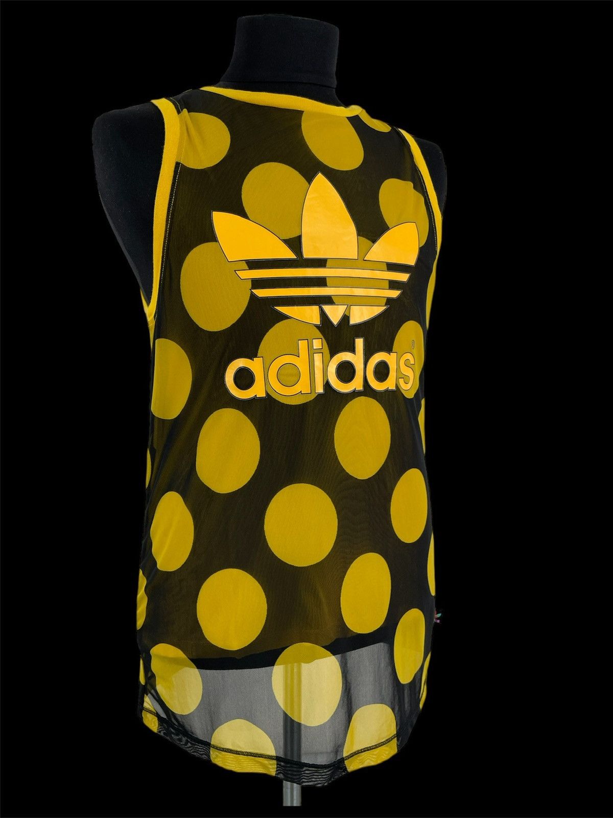 Adidas × Pharrell PHARRELL WILLIAMS Trefoil Polka Dot Sleeveless Dress Top Tank T-Shirt M Size S / US 4 / IT 40 - 8 Thumbnail