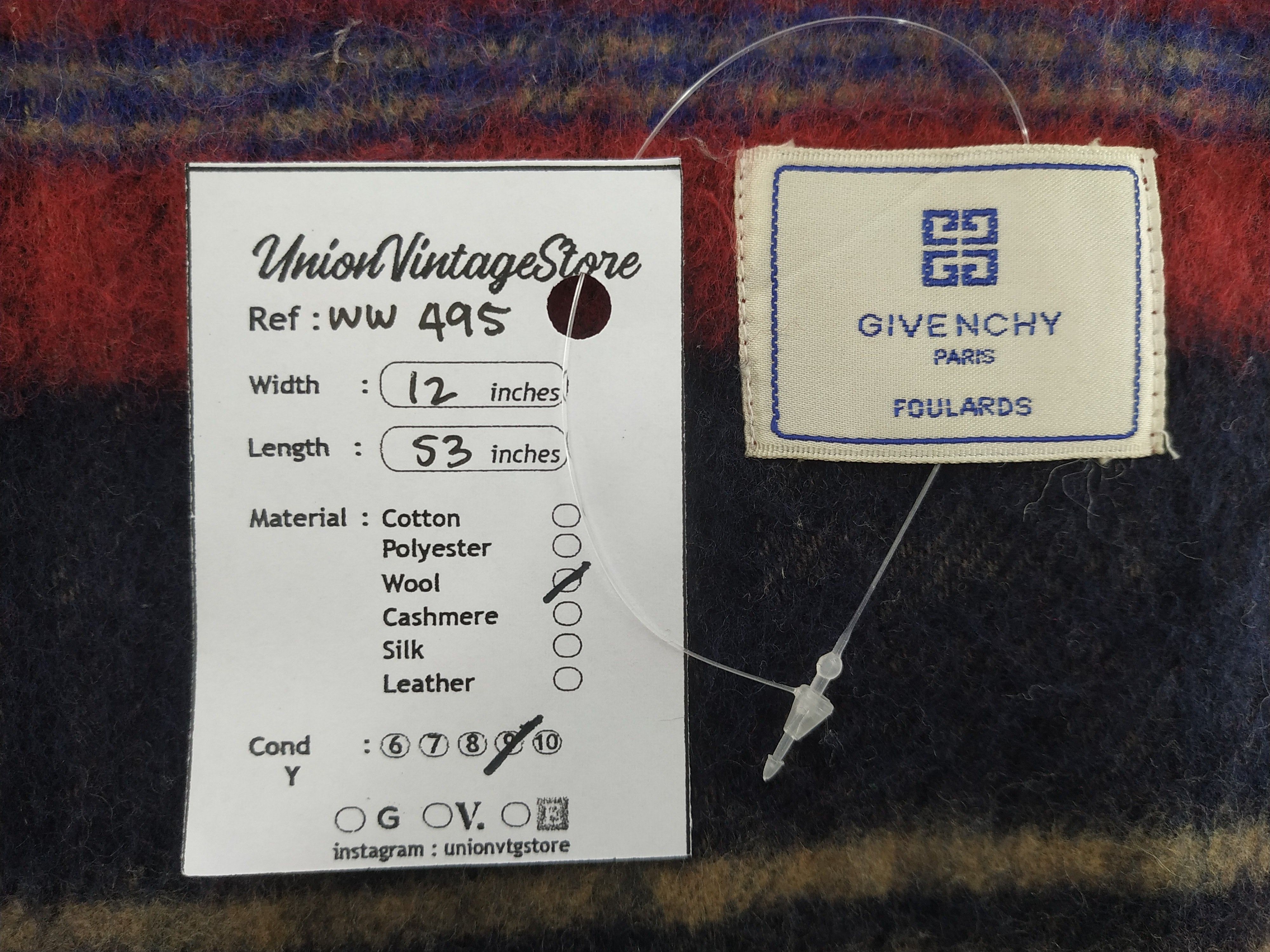 Vintage Givenchy Scarf / Muffler / Neckwear - WW495 Size ONE SIZE - 7 Thumbnail