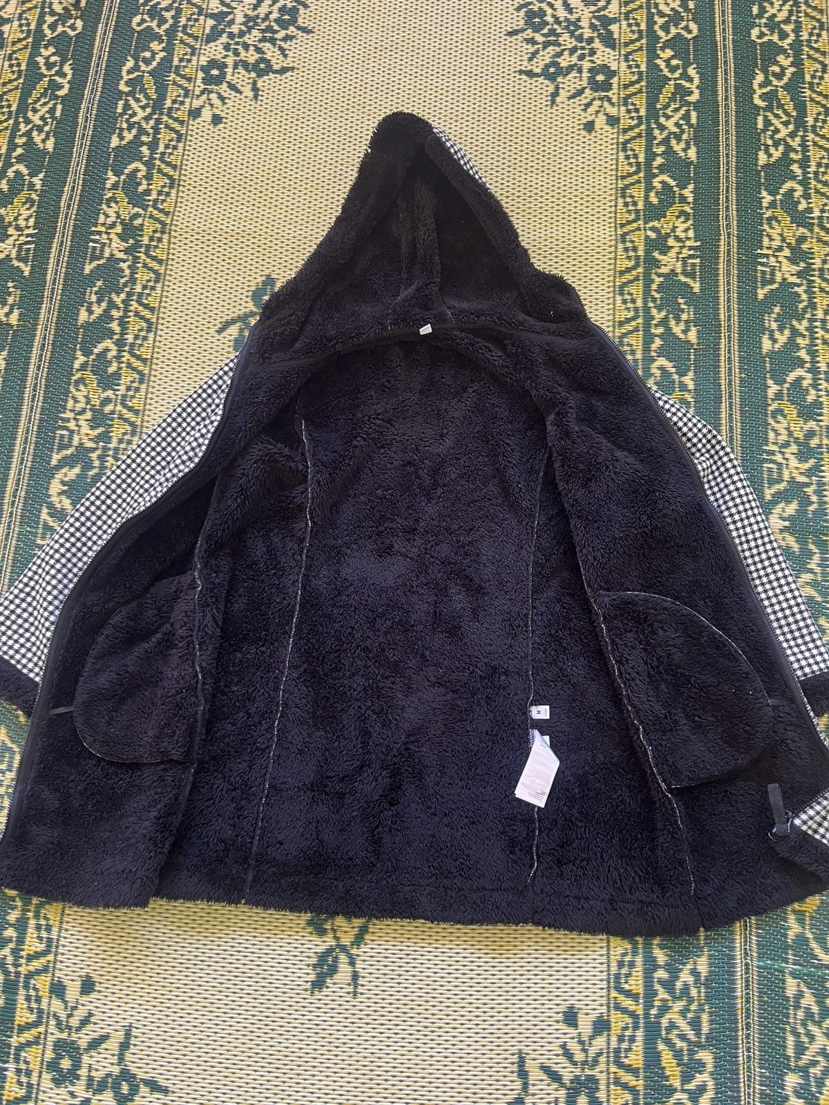 Uniqlo Uniqlo Houndstooth Hooded Fleece Coat Jacket Size M / US 6-8 / IT 42-44 - 9 Thumbnail