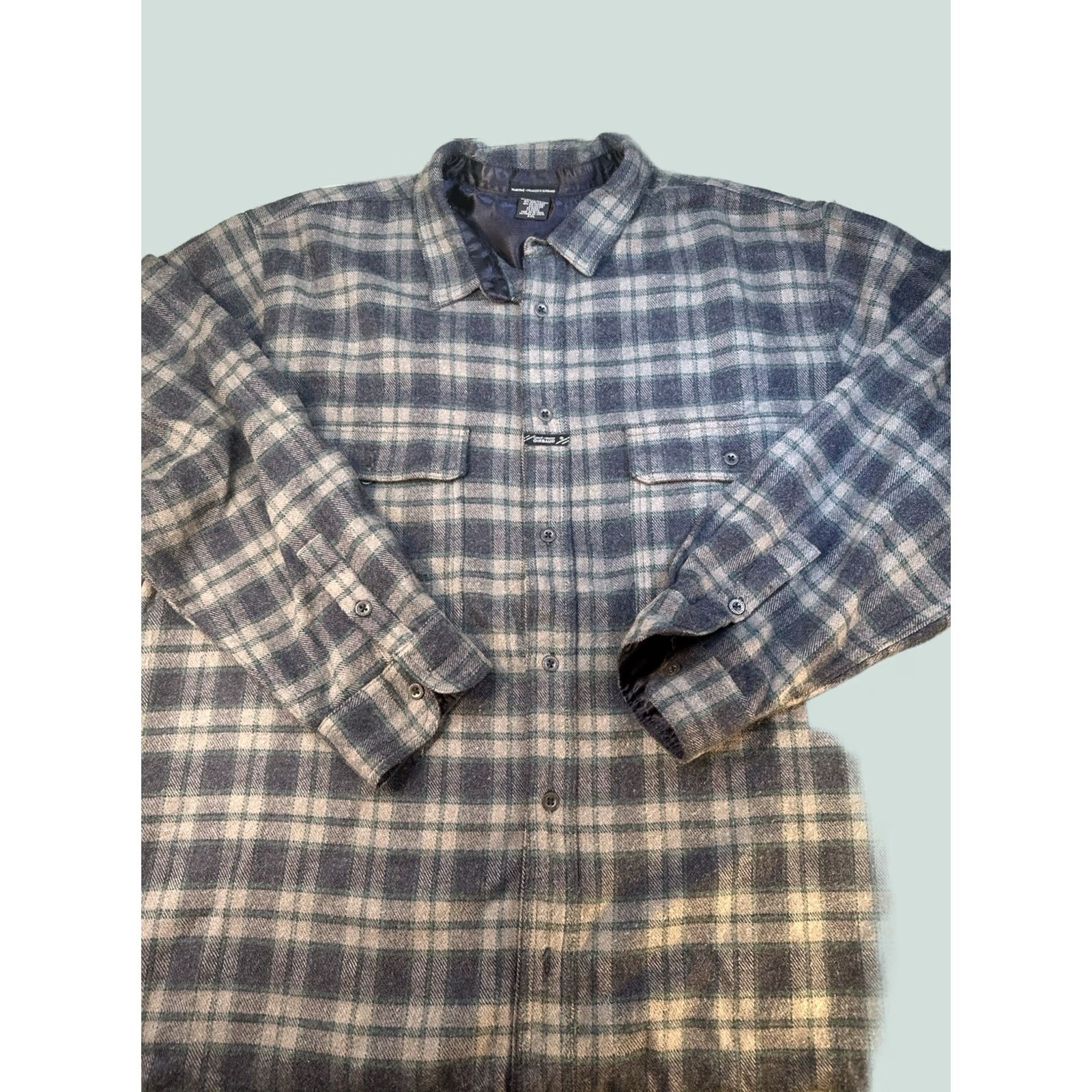 Vintage VINTAGE Marithé François Girbaud Plaid Shirt Jacket XXL Lined Wool Blend Mens 2XL Green Plaid Overshirt Jacket Size US XXL / EU 58 / 5 - 1 Thumbnail