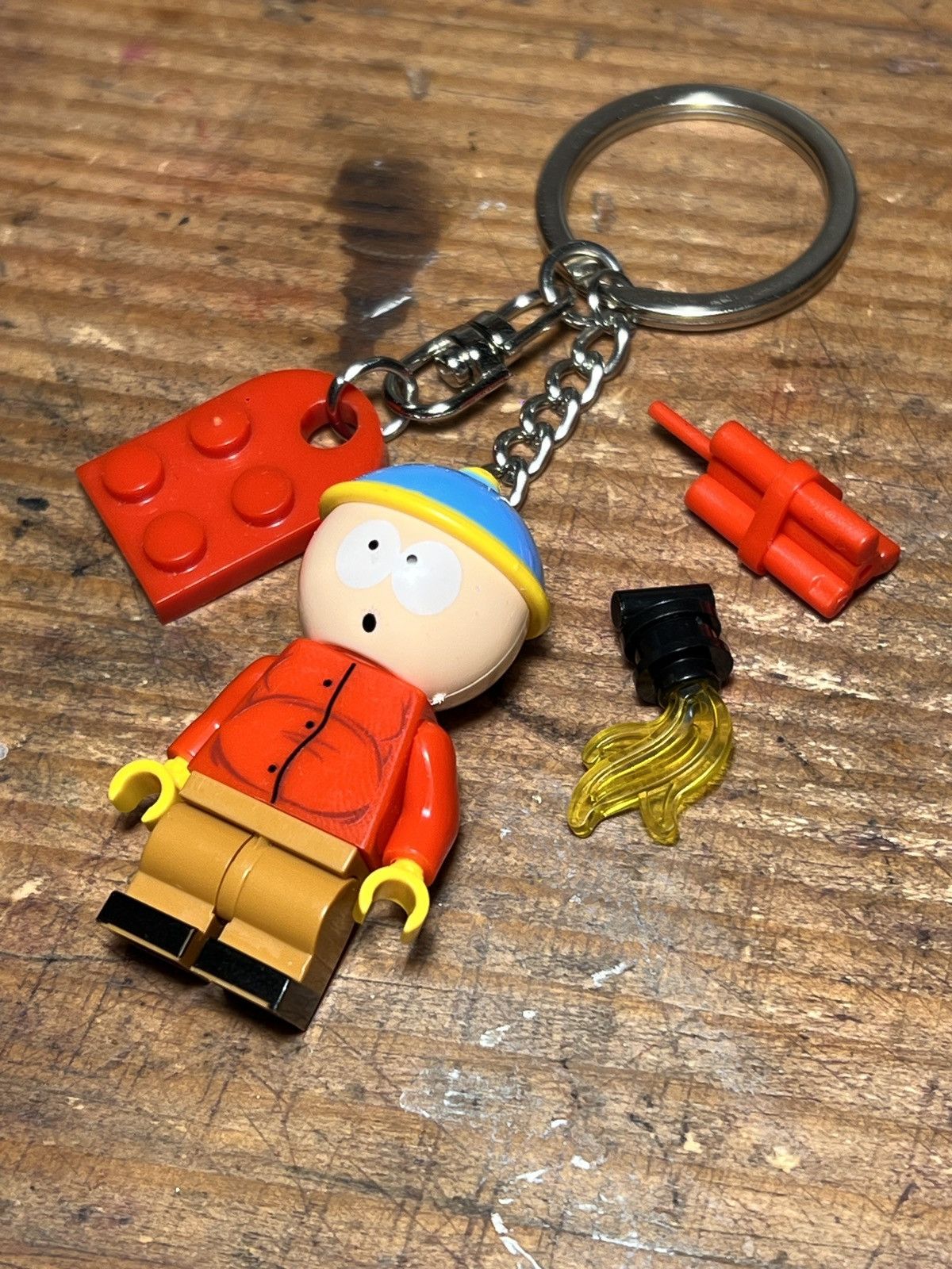 Anime South Park butters cartman minifigure keychain keyring Size ONE SIZE - 9 Thumbnail