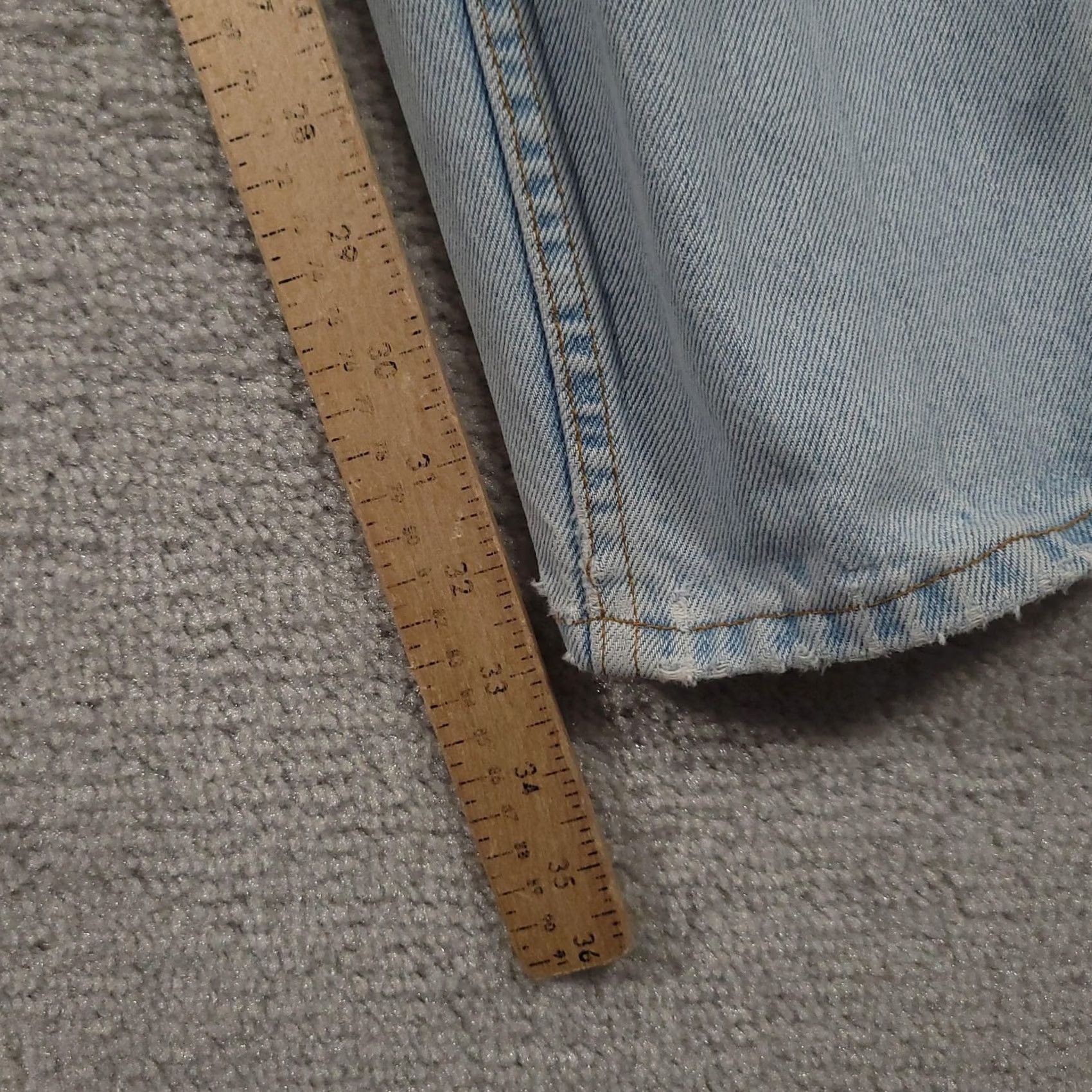 Levi's VINTAGE Levi's 550 Relaxed Tapered Mom Jeans Womens 12 Long Light Wash 90s Jeans Size 34" / US 12 / IT 48 - 5 Thumbnail