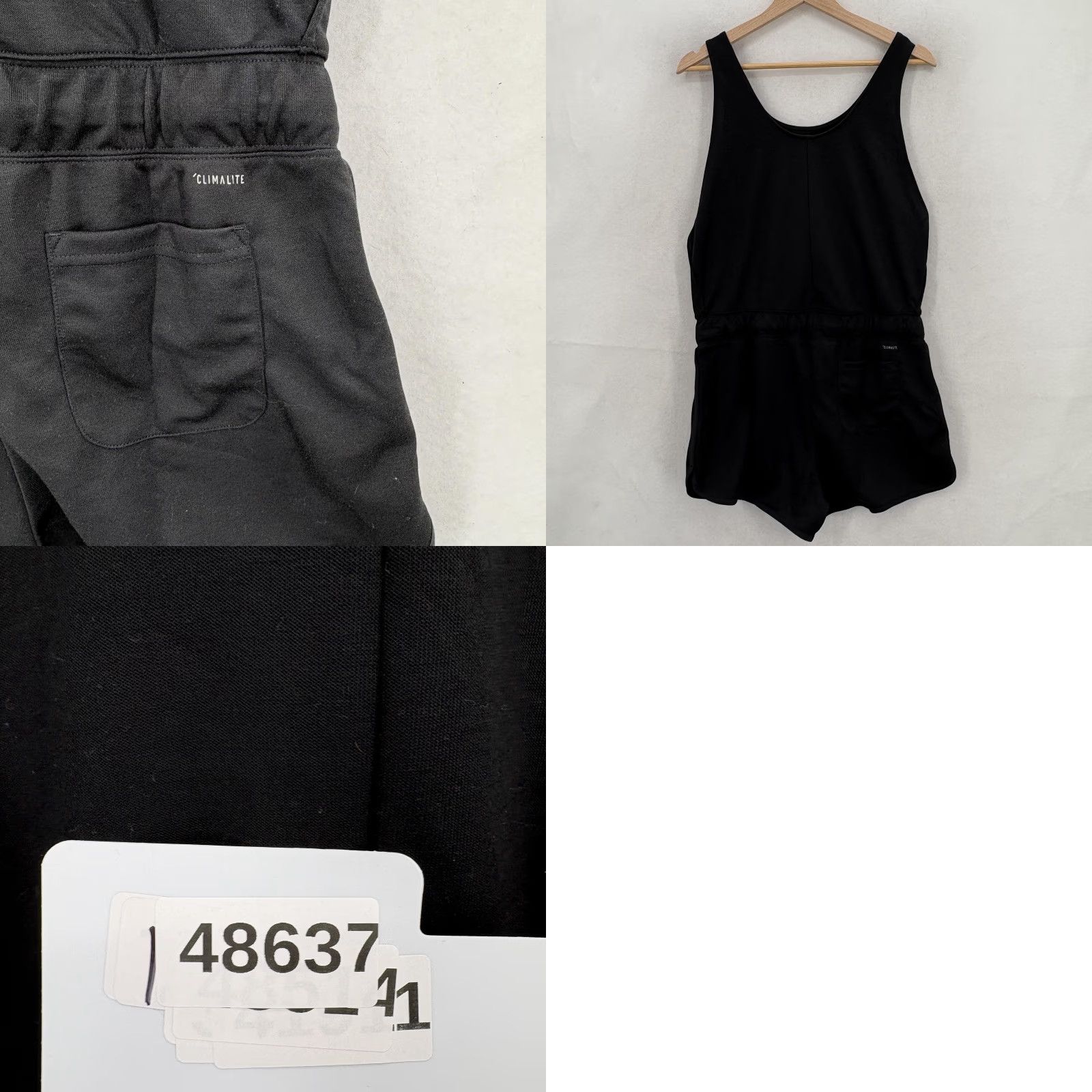 Adidas Adidas Jumpsuit Womens M Black Climalite Drawstring Training Shorts Romper NWT Size 32" / US 10 / IT 46 - 10 Thumbnail