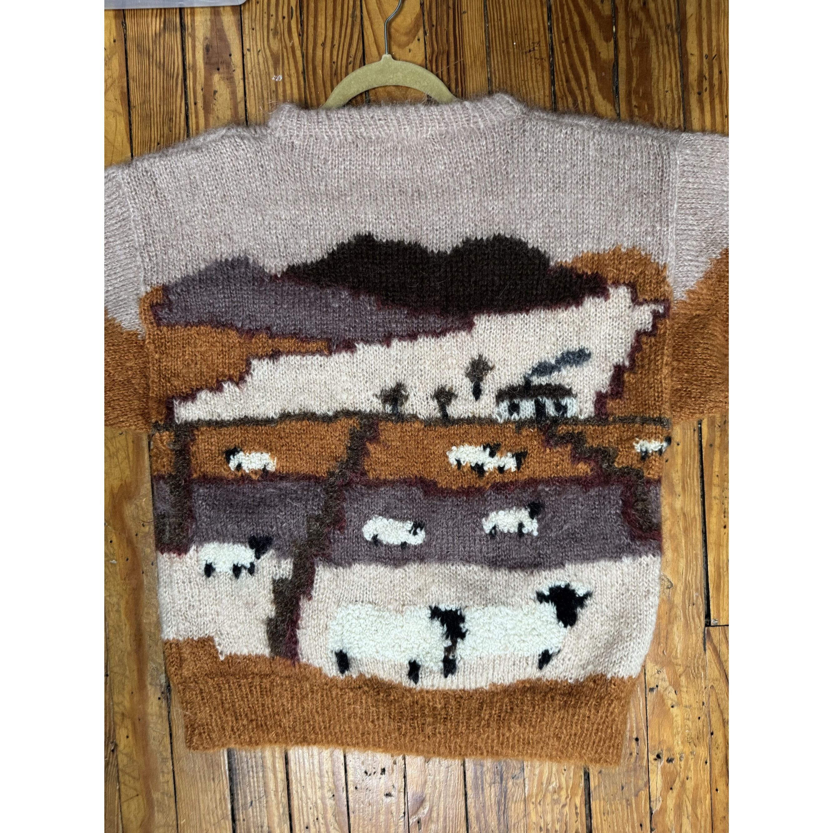 Vintage Vtg SELINA KNITWEAR Mohair Pastoral Farm Handmade Sweater En Size M / US 6-8 / IT 42-44 - 7 Thumbnail