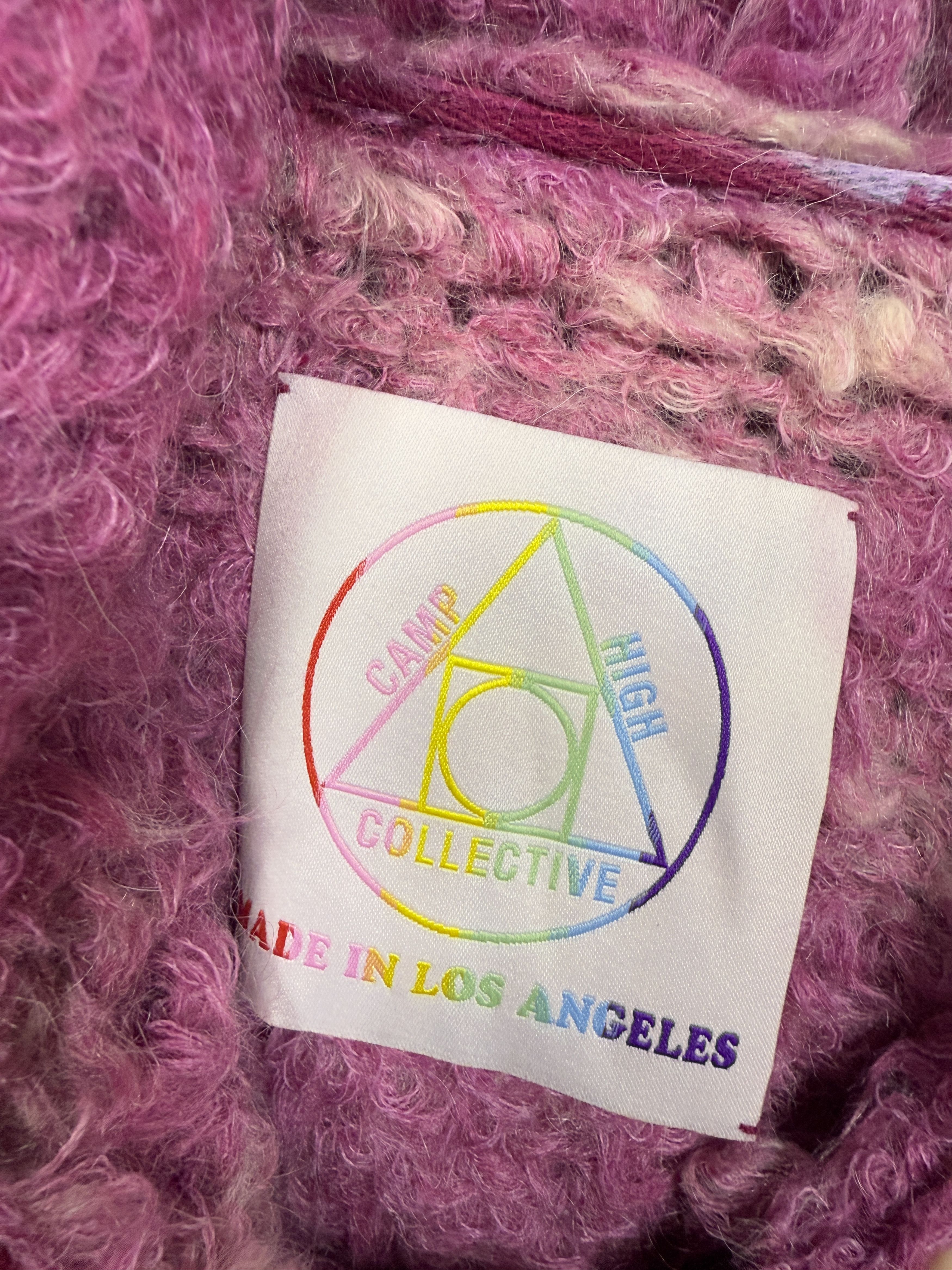 Camp High Mohair Ombre Knit Hoodie