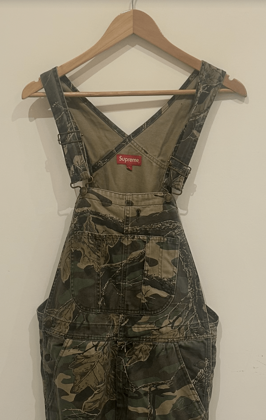 Supreme Supreme FW22 Cargo Denim Overalls 'Branch Woodland Camo' Size US 28 / EU 44 - 6 Thumbnail