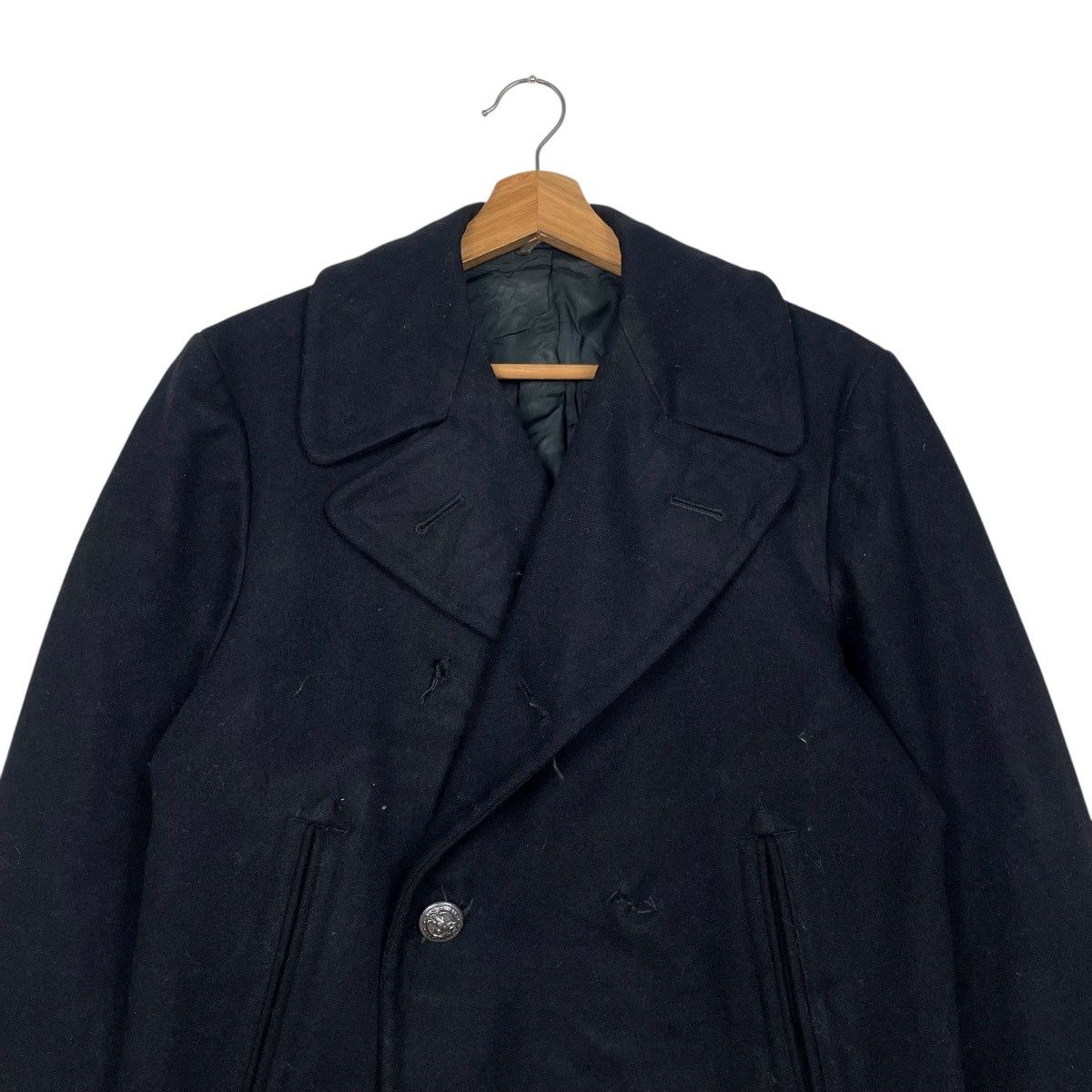 Vintage Vintage 70s US Navy Wool Peacoat Size US S / EU 44-46 / 1 - 2 Thumbnail
