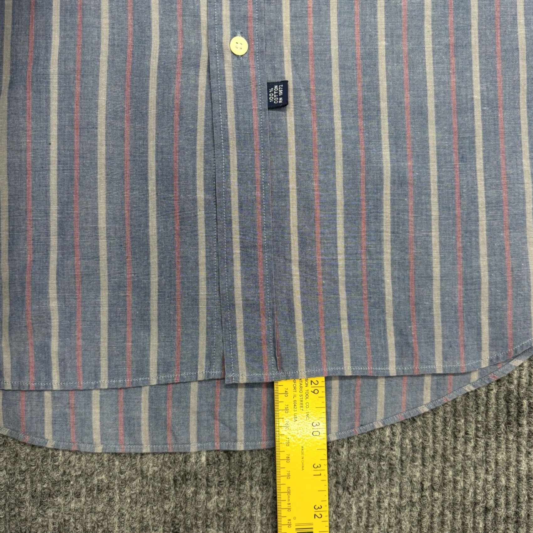 Polo Ralph Lauren VINTAGE Polo Ralph Lauren Shirt Mens Size 20 Button Down Vertical Striped Flesh Pony Size US XXL / EU 58 / 5 - 6 Thumbnail