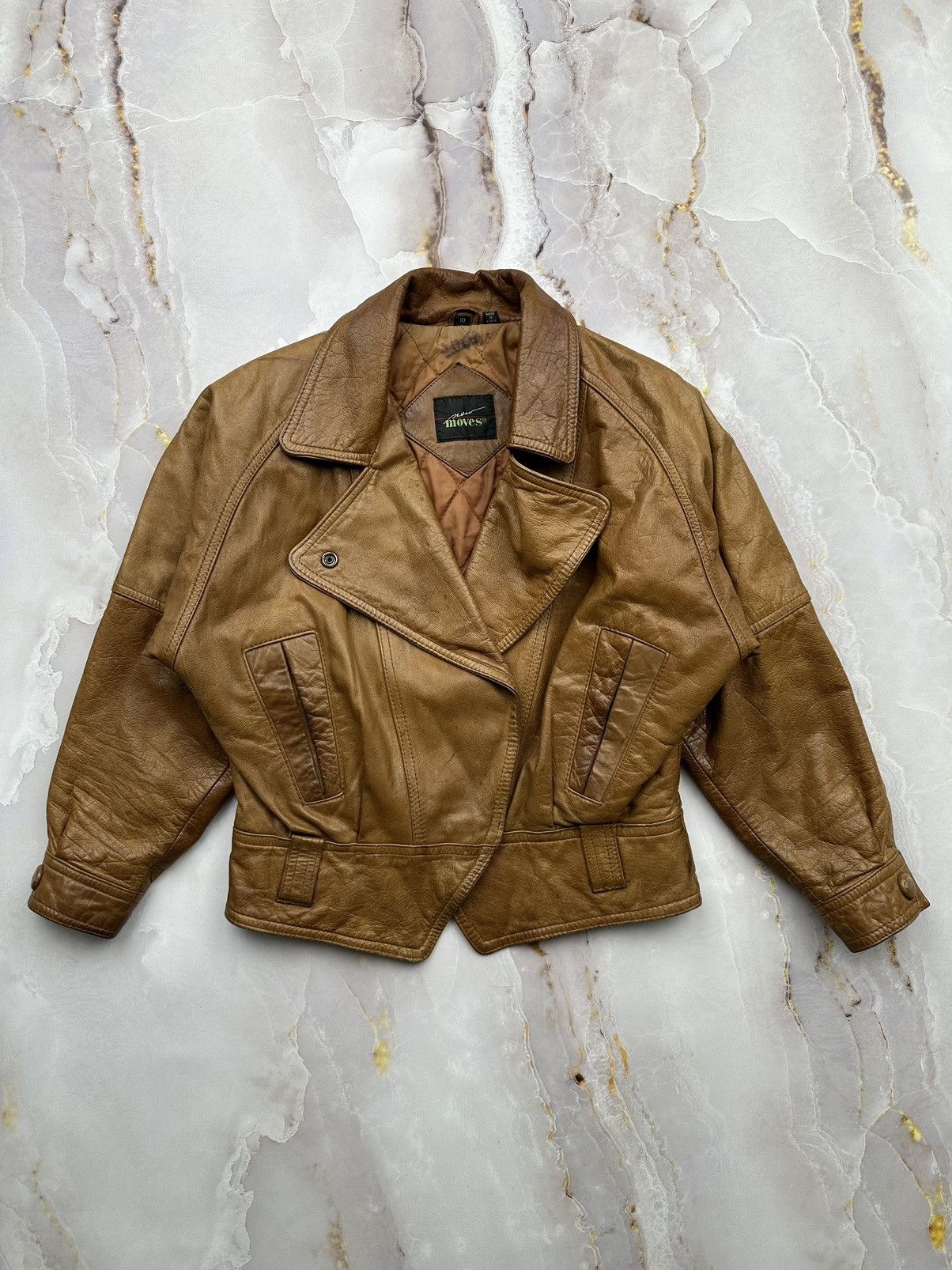 Japanese Brand Vintage Cropped Leather Jacket Size S / US 4 / IT 40 - 1 Thumbnail