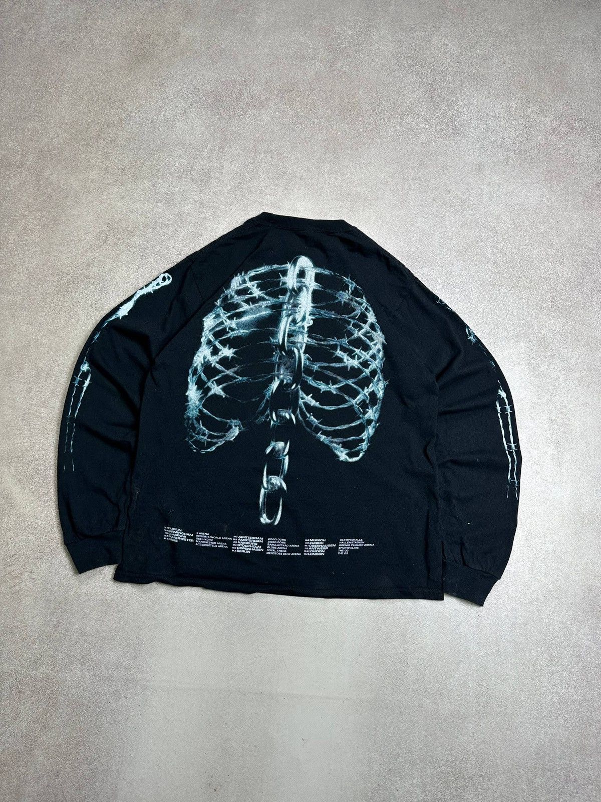 Band Tees Post Malone Rib Cage Beerbongs and Bentleys Posty Co LS Tee Size US M / EU 48-50 / 2 - 4 Thumbnail