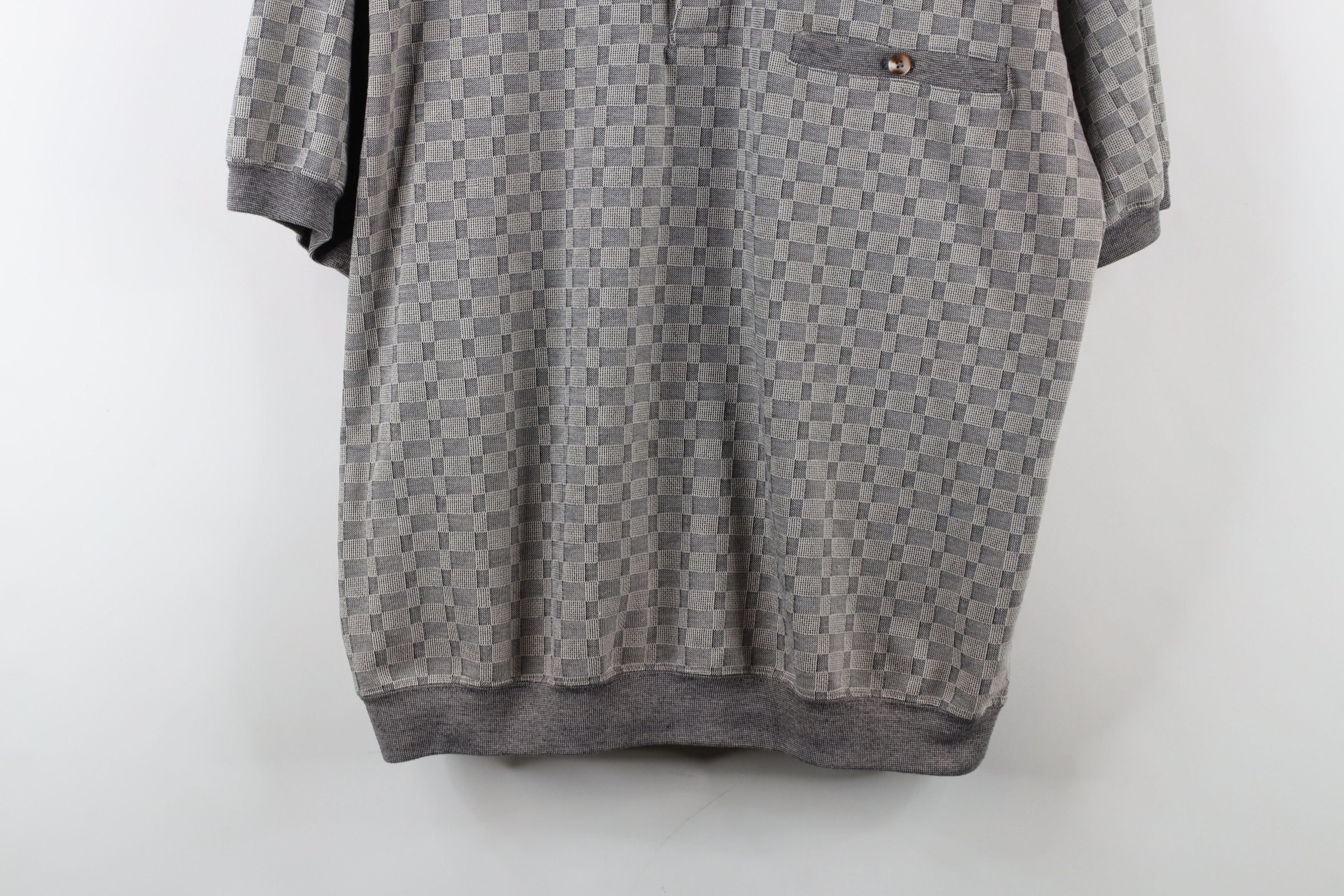 Vintage Vintage 90s Streetwear Checkered Pullover Polo Shirt Mob Size US L / EU 52-54 / 3 - 3 Thumbnail