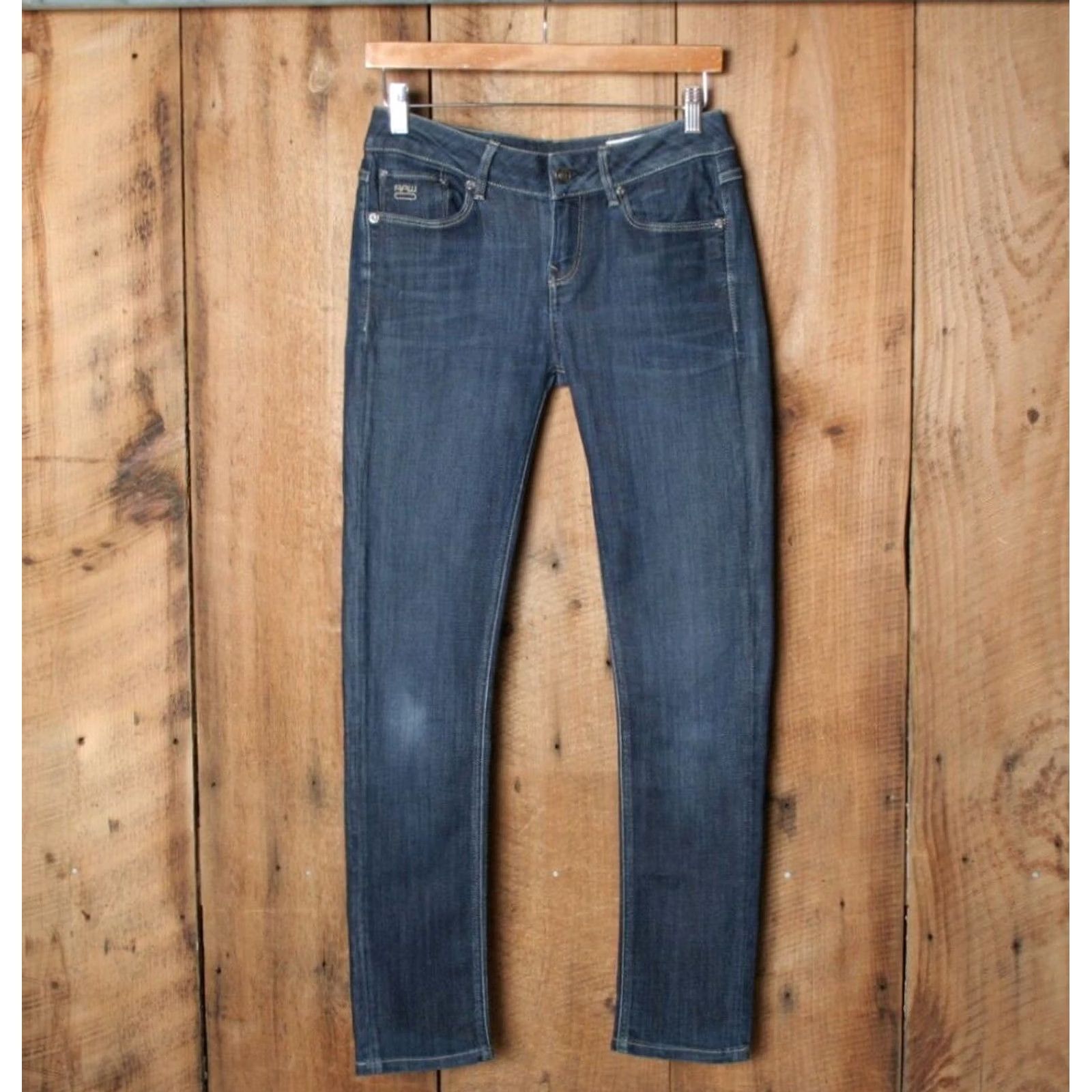 G-Star G-STAR RAW 3301 Contour Skinny Jeans Sz. 28W 32L Womens Jeans Slim Blue Denim 29in Inseam XS-? (Actual 28x29) Size 28" / US 6 / IT 42 - 2 Thumbnail