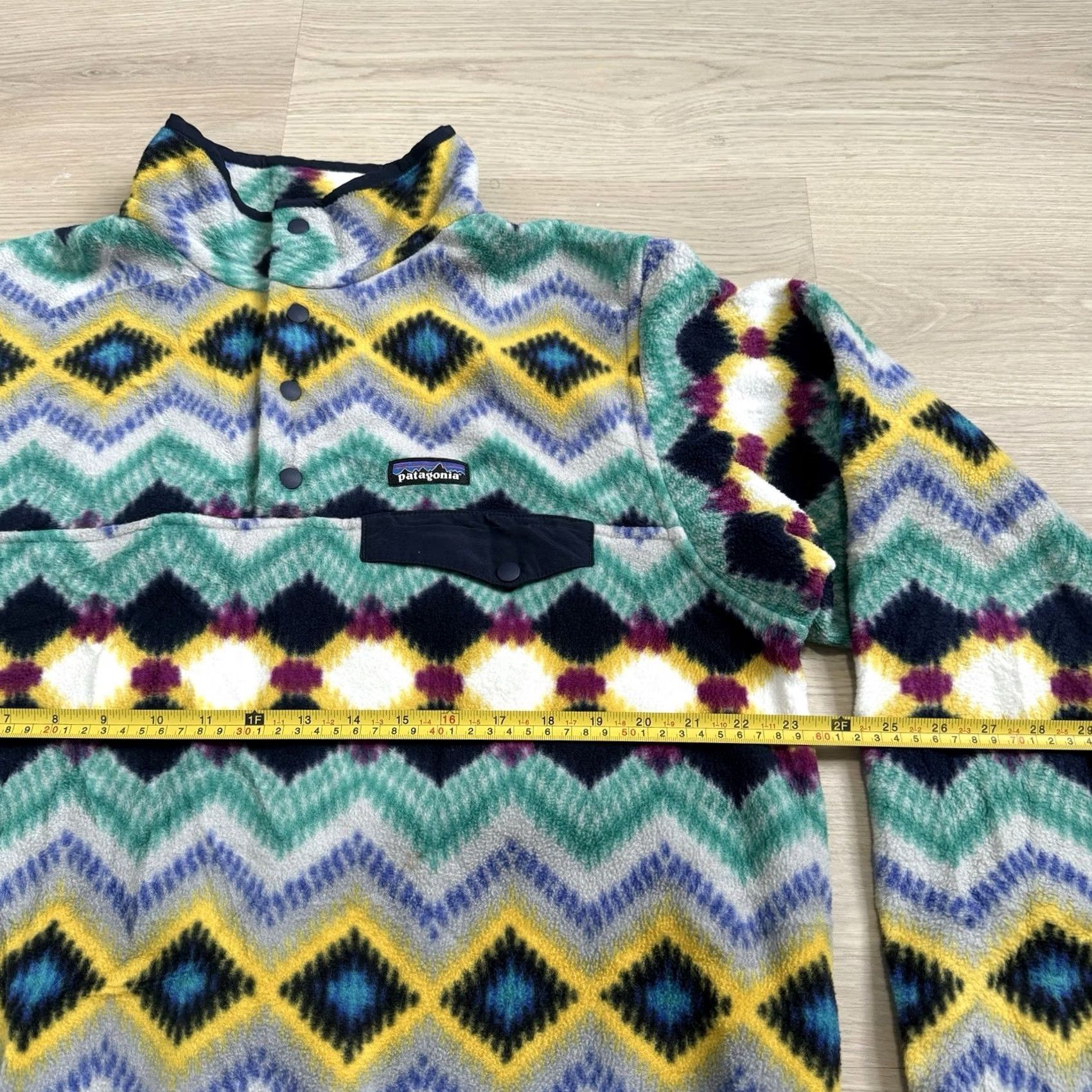 Patagonia Patagonia Sweater XL Womens Pattern Synchilla Snap Fleece Abstract Print Size XL / US 12-14 / IT 48-50 - 5 Thumbnail
