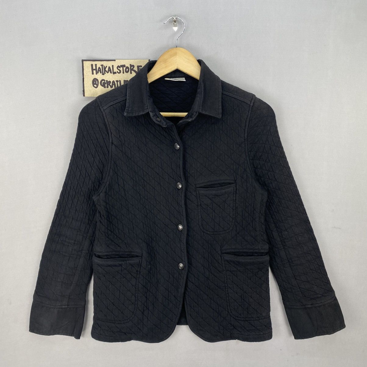 Designer Vintage Workwear Armen Made In France Quilted Jacket. Size XXS / US 00 / IT 34 - 1 Thumbnail