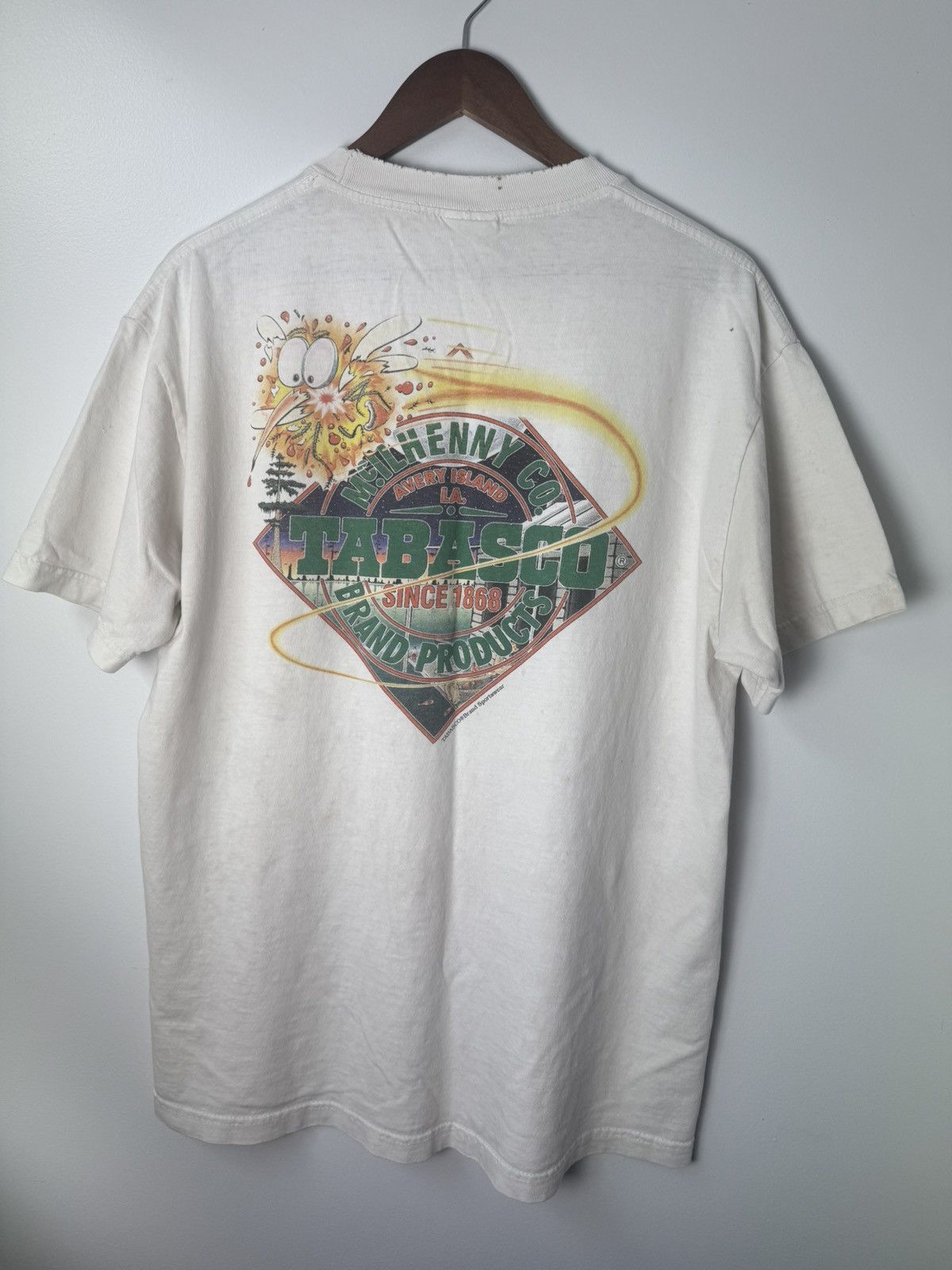 Band Tees 90’s THRASHED Tabasco Hot Sauce Tee Size US L / EU 52-54 / 3 - 5 Thumbnail