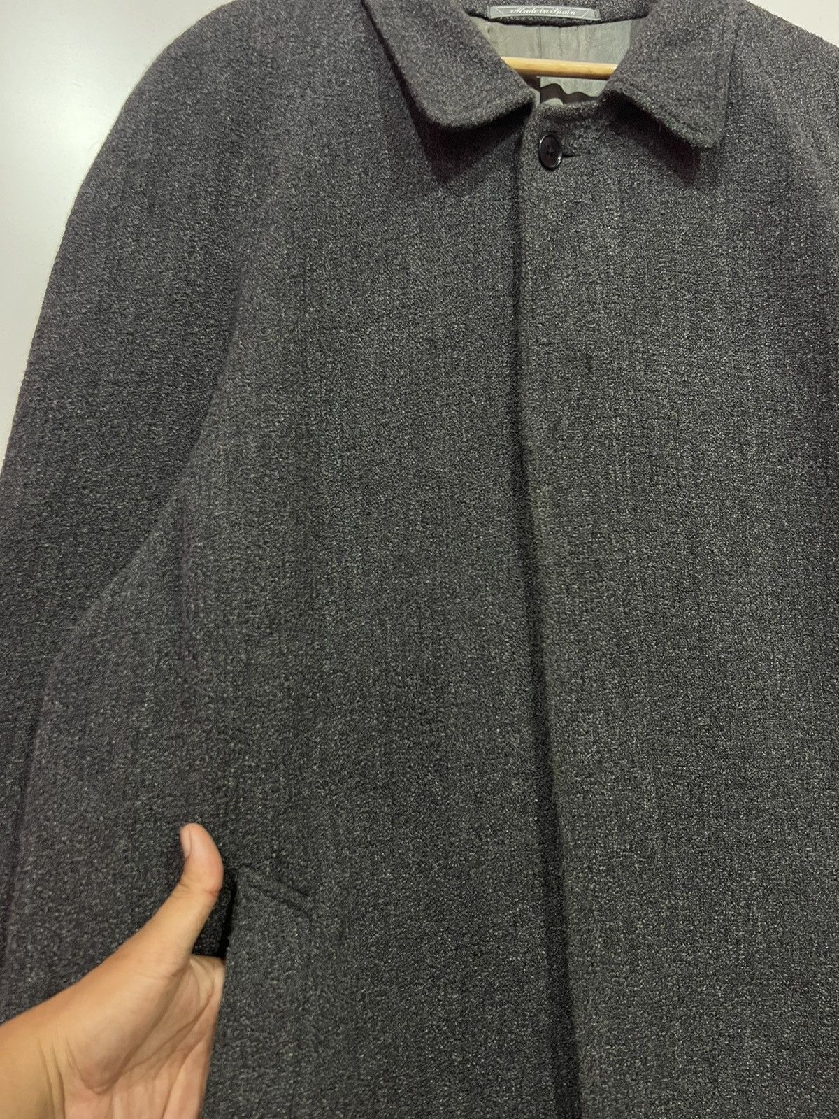 Sonia Rykiel 🔥 RYKIEL HOMME WOOL LONG COAT - GREY Size US L / EU 52-54 / 3 - 4 Thumbnail