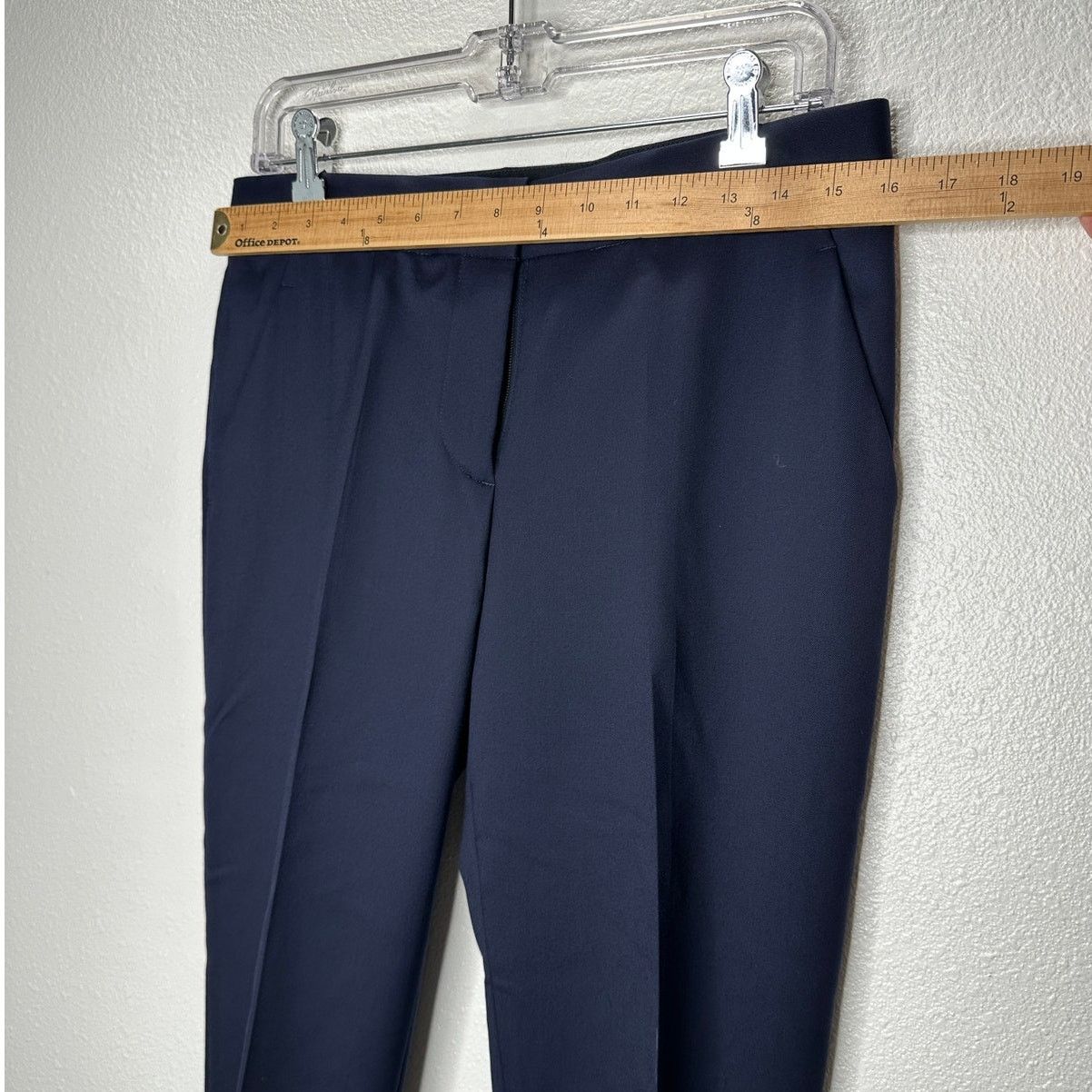 Stella McCartney Stella McCartney Navy Tapered Leg Zip Ankle Trouser 40 / M Size 30" / US 8 / IT 44 - 12 Thumbnail