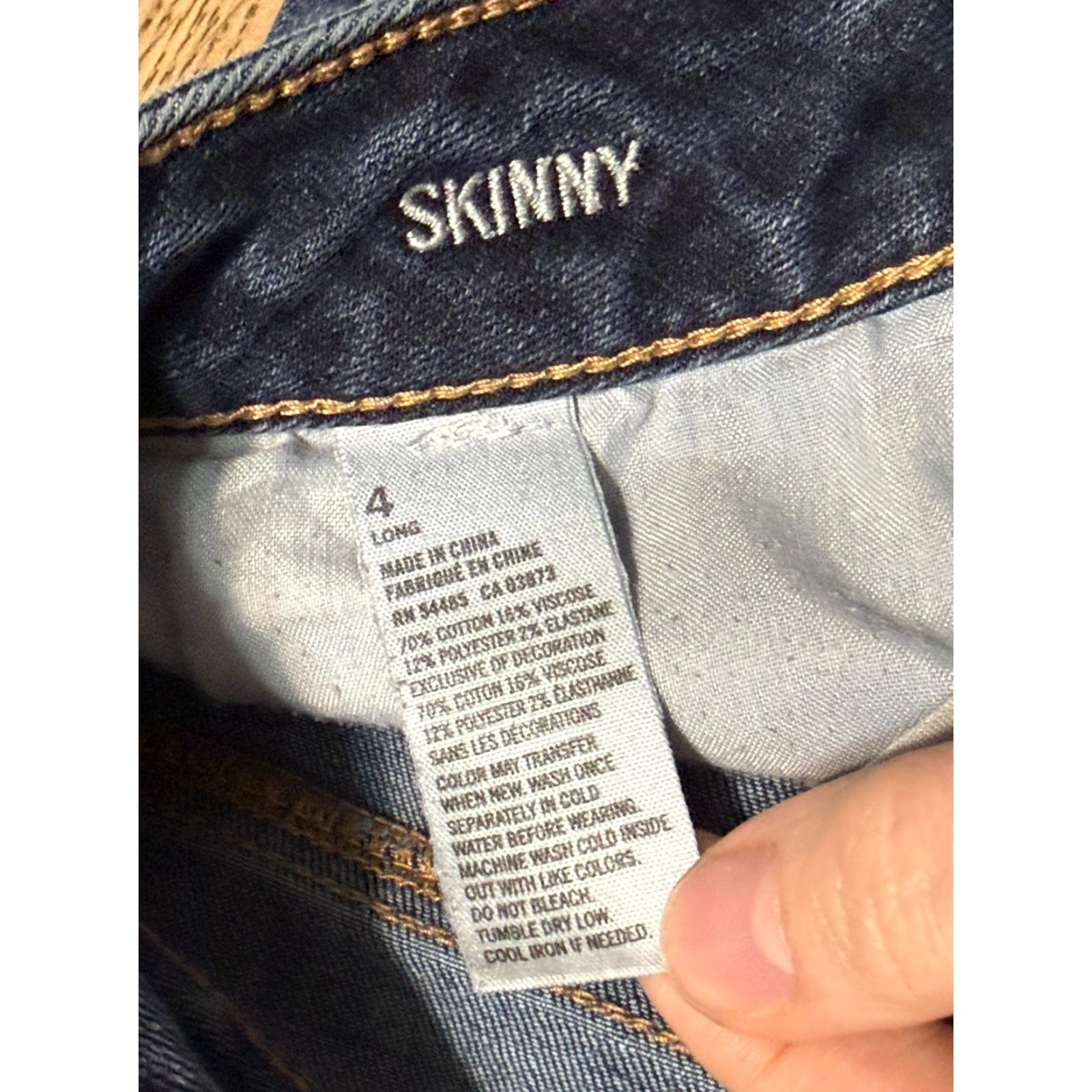 American Eagle Outfitters VINTAGE? American Eagle Outfitters Jeans Womens 4 Blue Denim Mid Rise Skinny 5-Pocket 90s Theme Womens Jeans Size 27" / US 4 / IT 40 - 7 Thumbnail