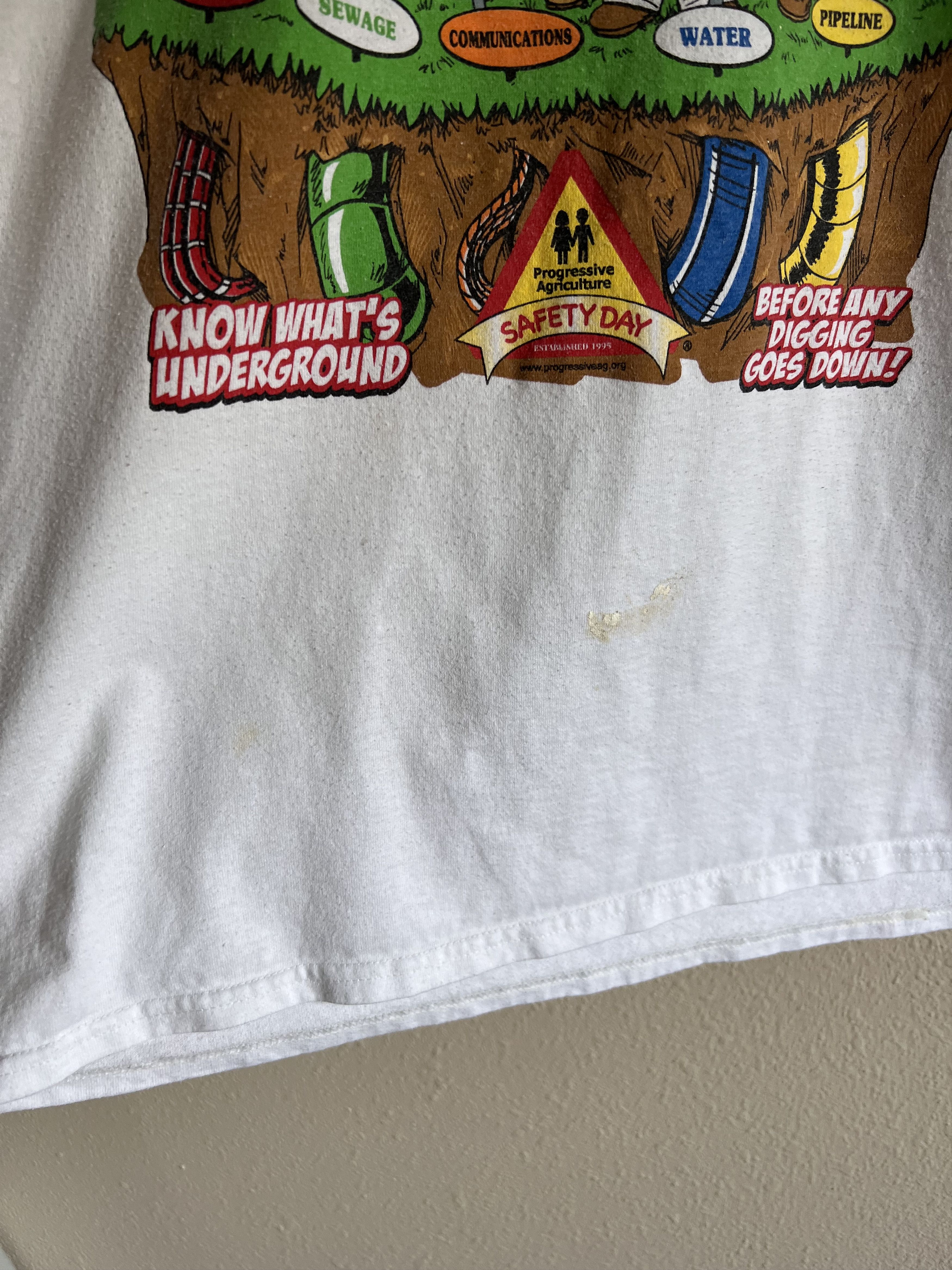 Vintage Y2K Progressive Agriculture Safety Day Tee Size US XL / EU 56 / 4 - 3 Thumbnail