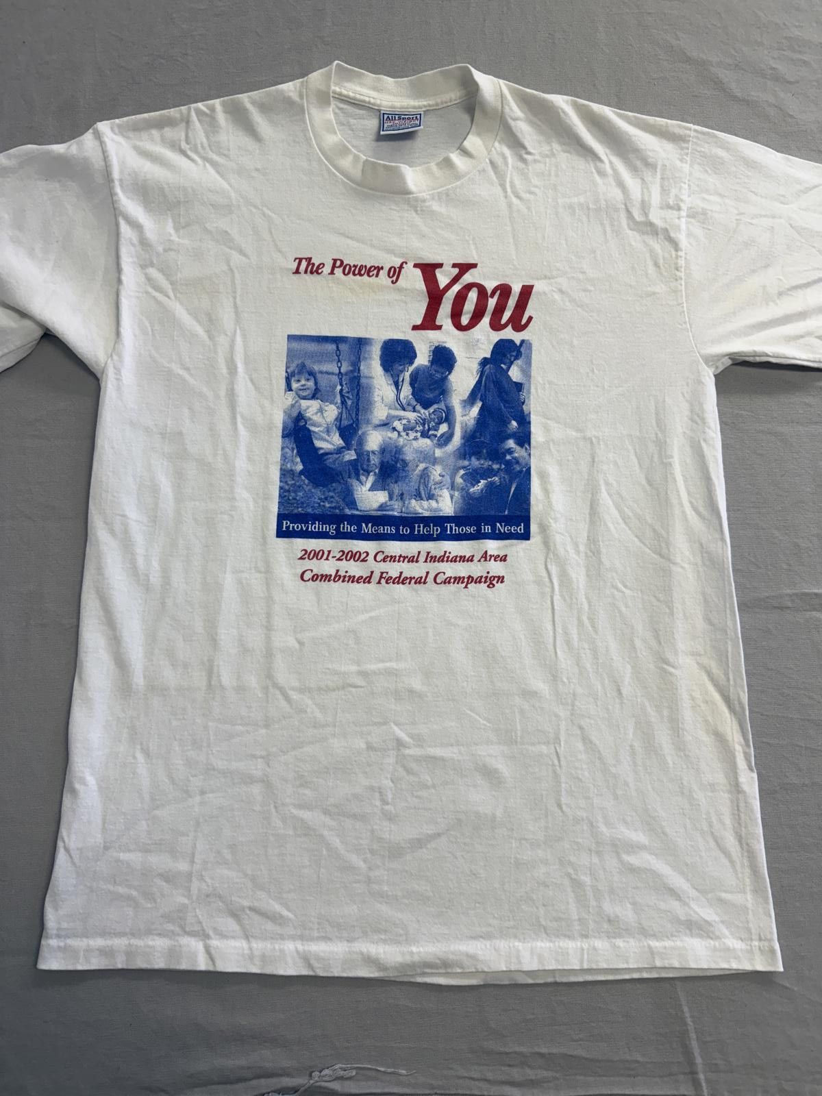 All Sport Vintage The Power of You T-shirt 2001-02 Federal Campaign XL Size US XL / EU 56 / 4 - 1 Thumbnail