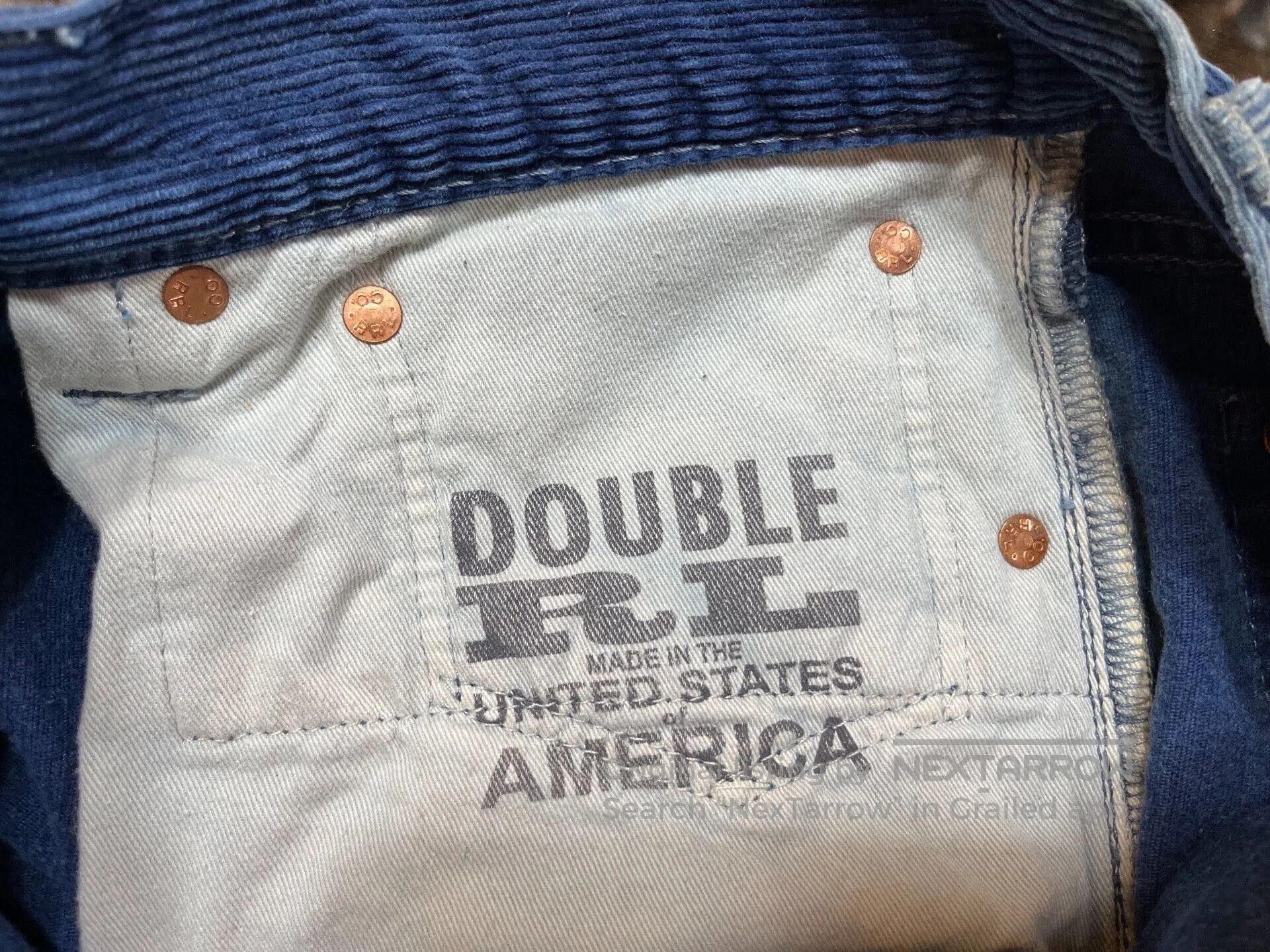 RRL Ralph Lauren Vintage Blue Corduroy Relaxed Pants. Size US 32 / EU 48 - 7 Thumbnail