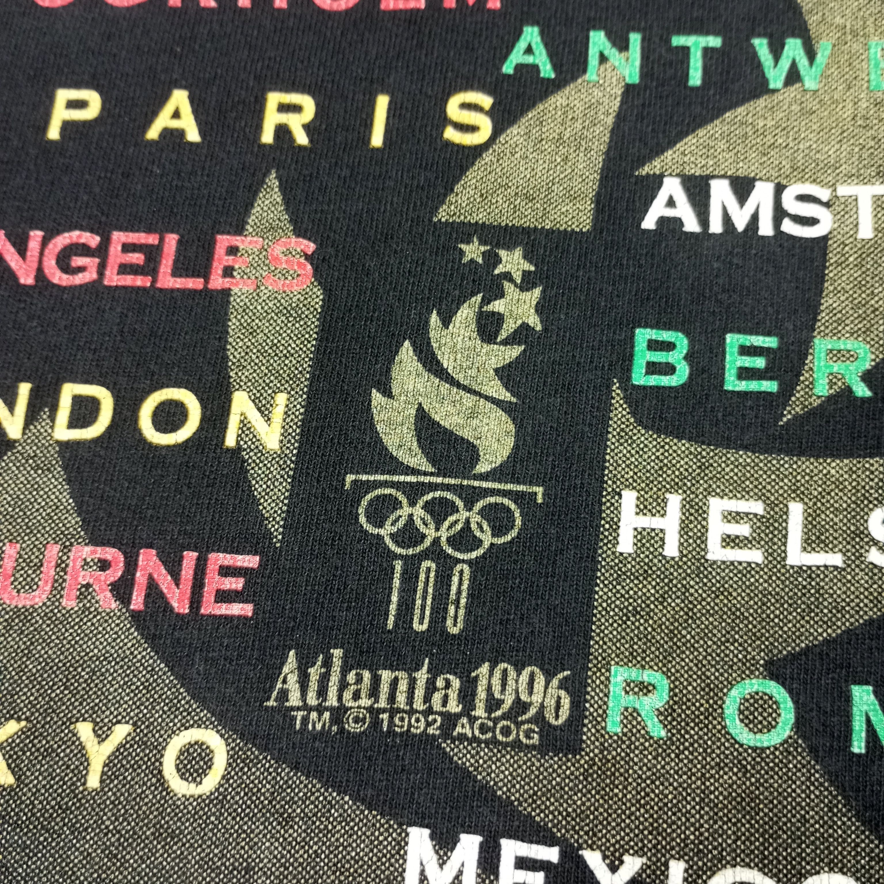 USA Olympics × Vintage Atlanta Olympics 1996 Promo Style Vintage Tshirt Size US L / EU 52-54 / 3 - 7 Thumbnail