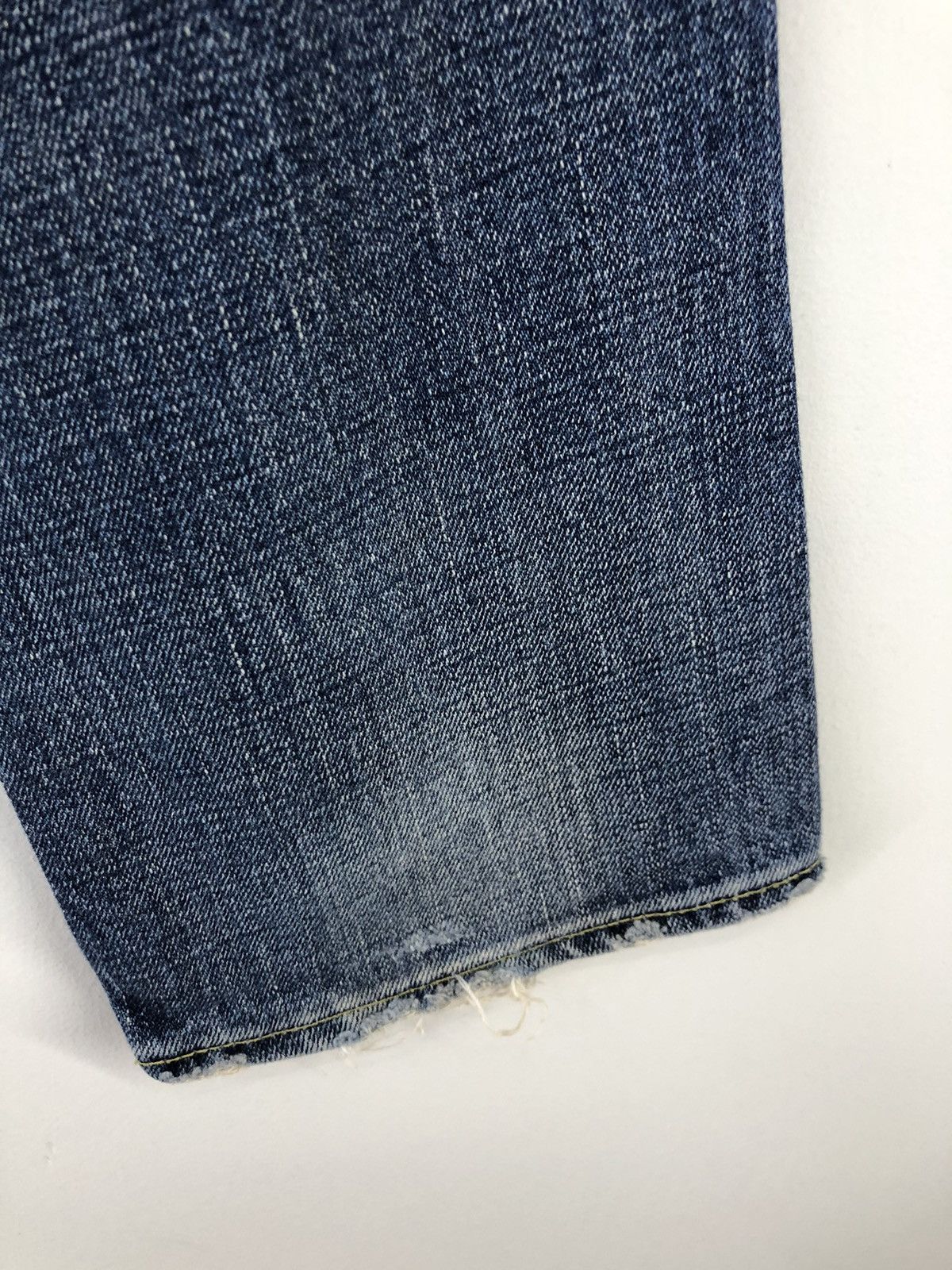 Japanese Brand Rodeo Crowns Low Rise Distressed Faded Blue Jeans Size 28" / US 6 / IT 42 - 19 Thumbnail