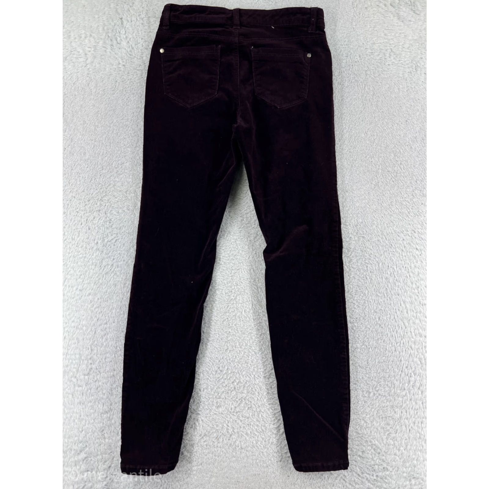 Buffalo David Bitton Buffalo Jeans Womens Pants 4 Red Corduroy Skinny Leg Mid Rise Cotton Button Style Size 27" / US 4 / IT 40 - 2 Thumbnail