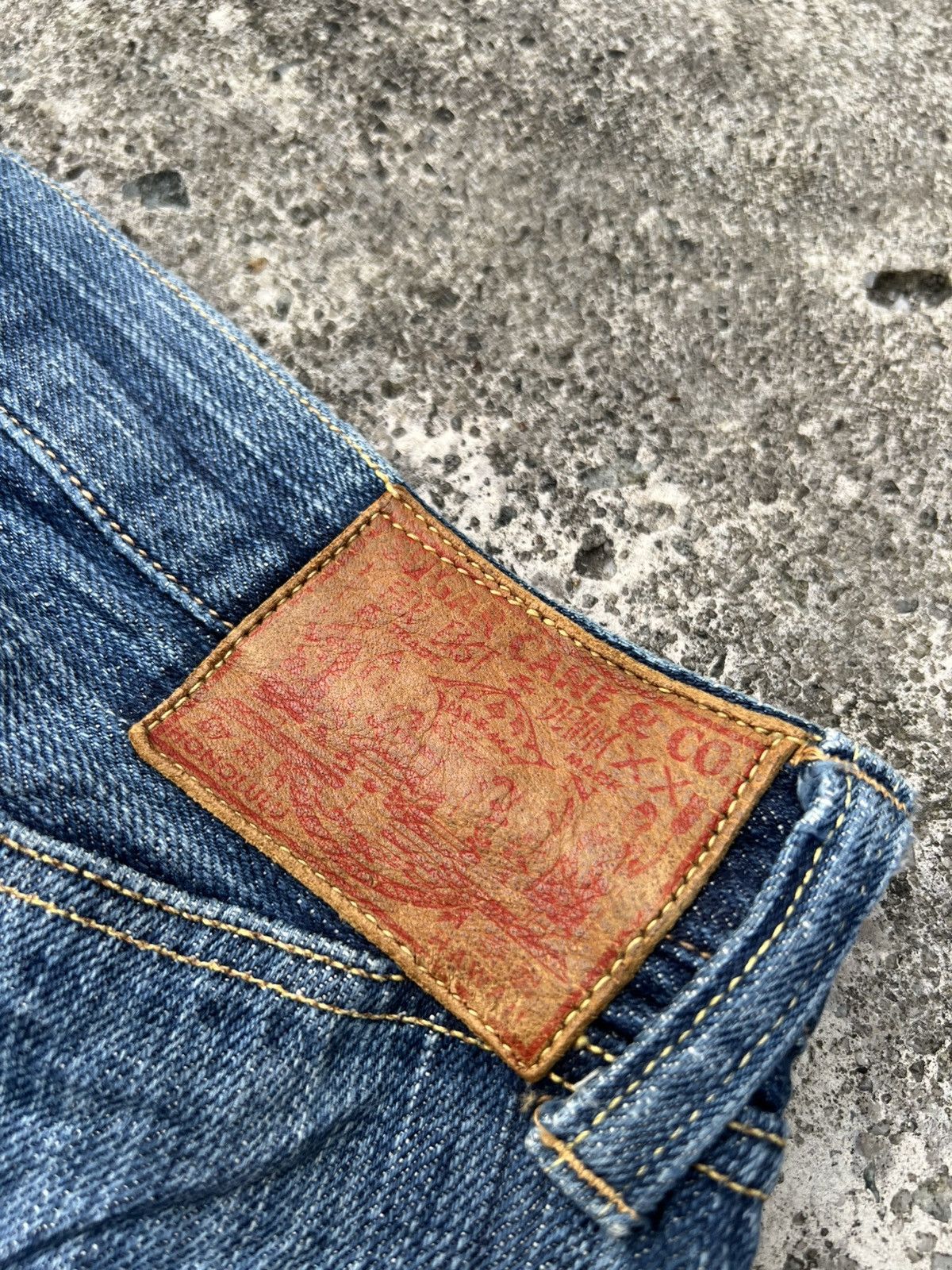 If Six Was Nine Vintage Sugar Canes Selvedge Honolulu Hawaii Distress Jean Size US 30 / EU 46 - 25 Thumbnail
