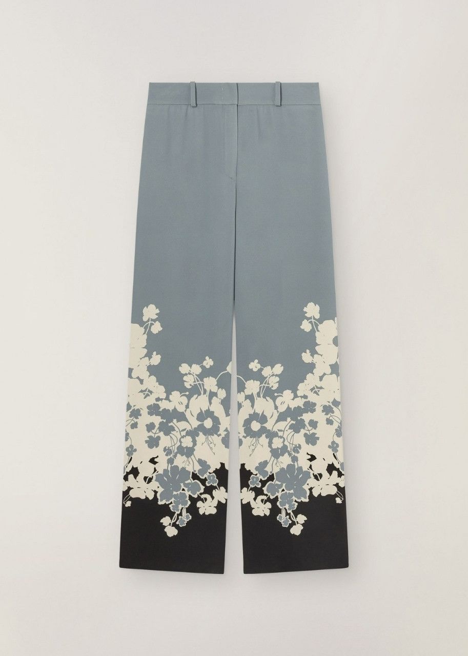 image of Loro Piana O1Srvl11E0424 Trouser In Grey Black & White, Women's (Size 26)