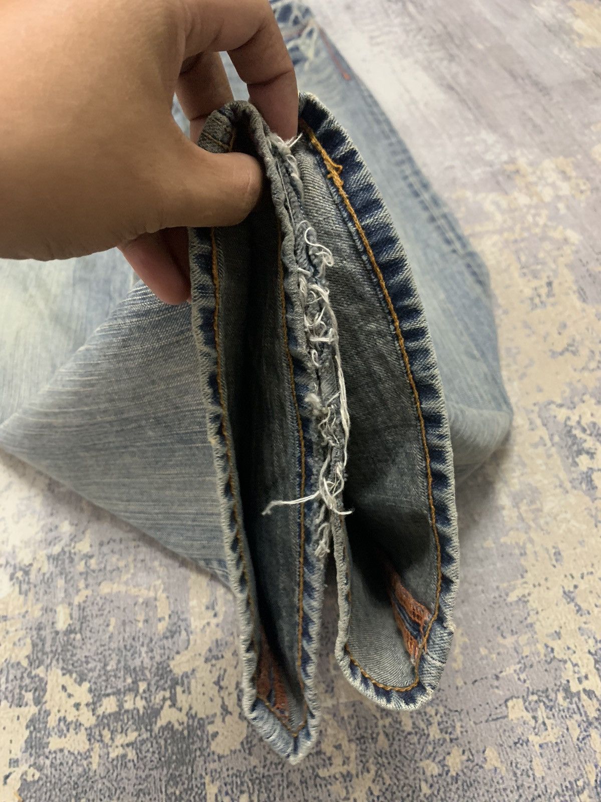 Japanese Brand Edwin XVS Buckle Back Flare Japanese Denim Archive Jeans Size US 33 - 8 Thumbnail