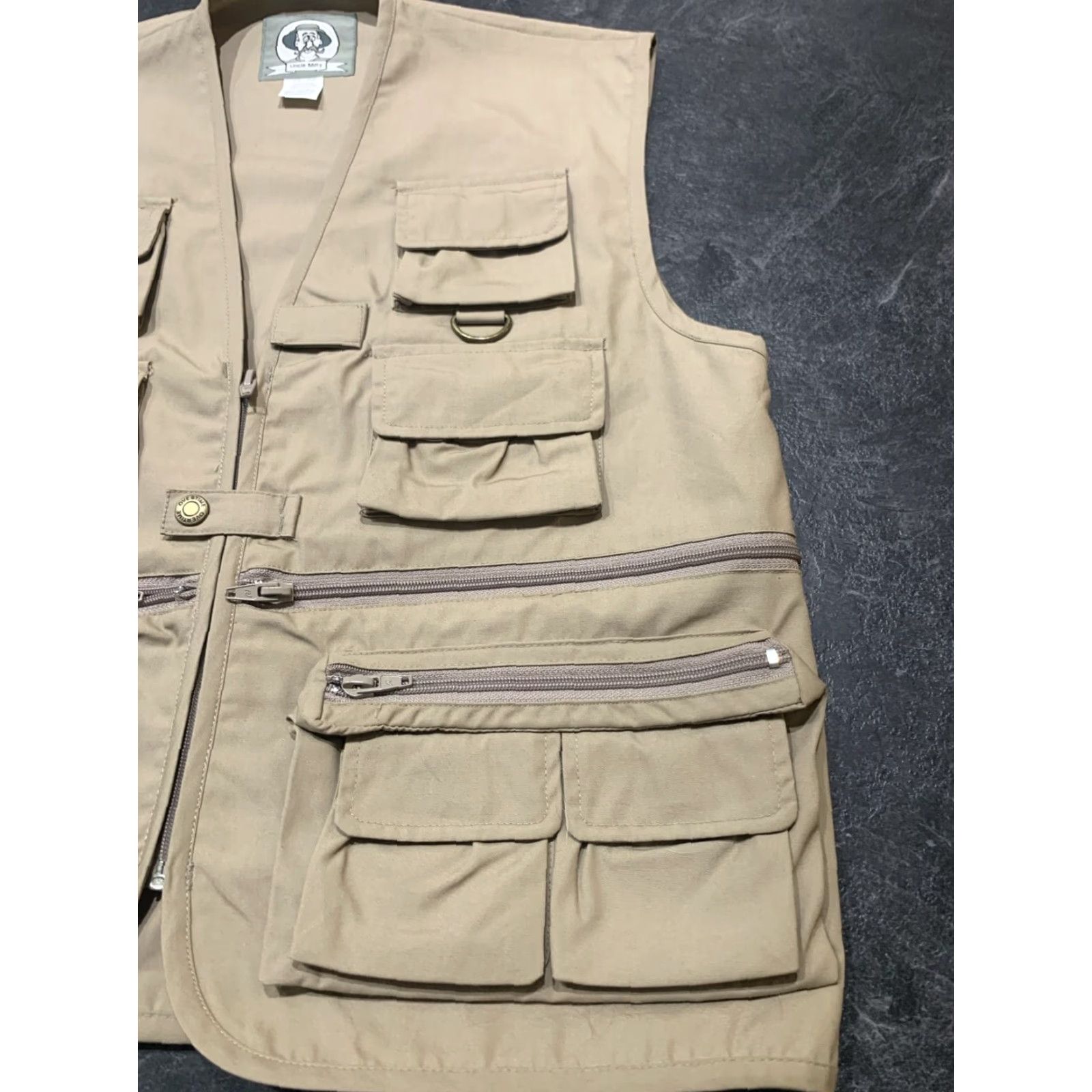 Rothco Rothco Men's Hunting Fishing Travel Vest Mid-Length Canvas Khaki Size Large L Outdoor Size US L / EU 52-54 / 3 - 2 Thumbnail