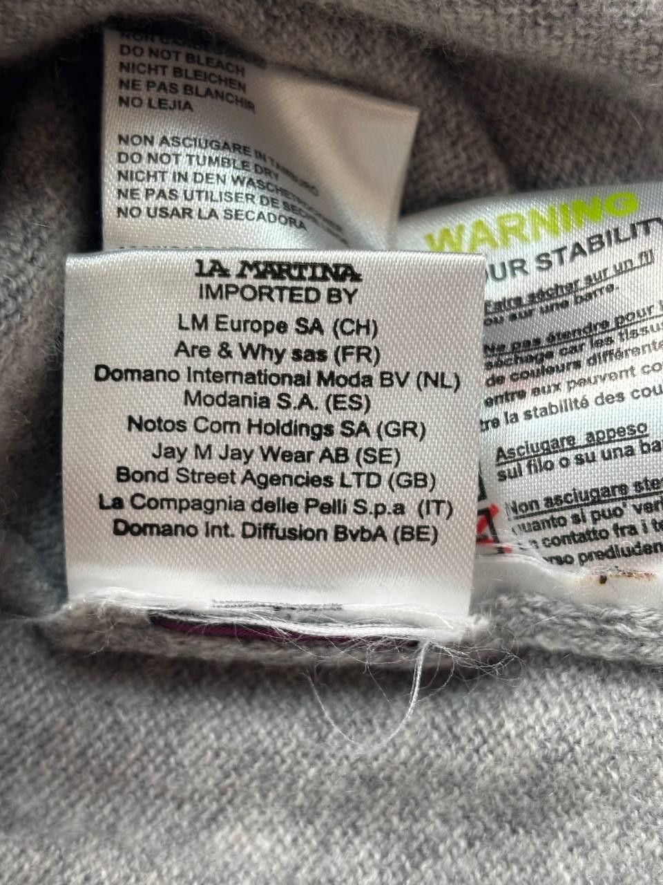 La Martina La Martina Cashmere & Wool "Black Clover" Sweater (Fits XL) Size US XL / EU 56 / 4 - 7 Thumbnail