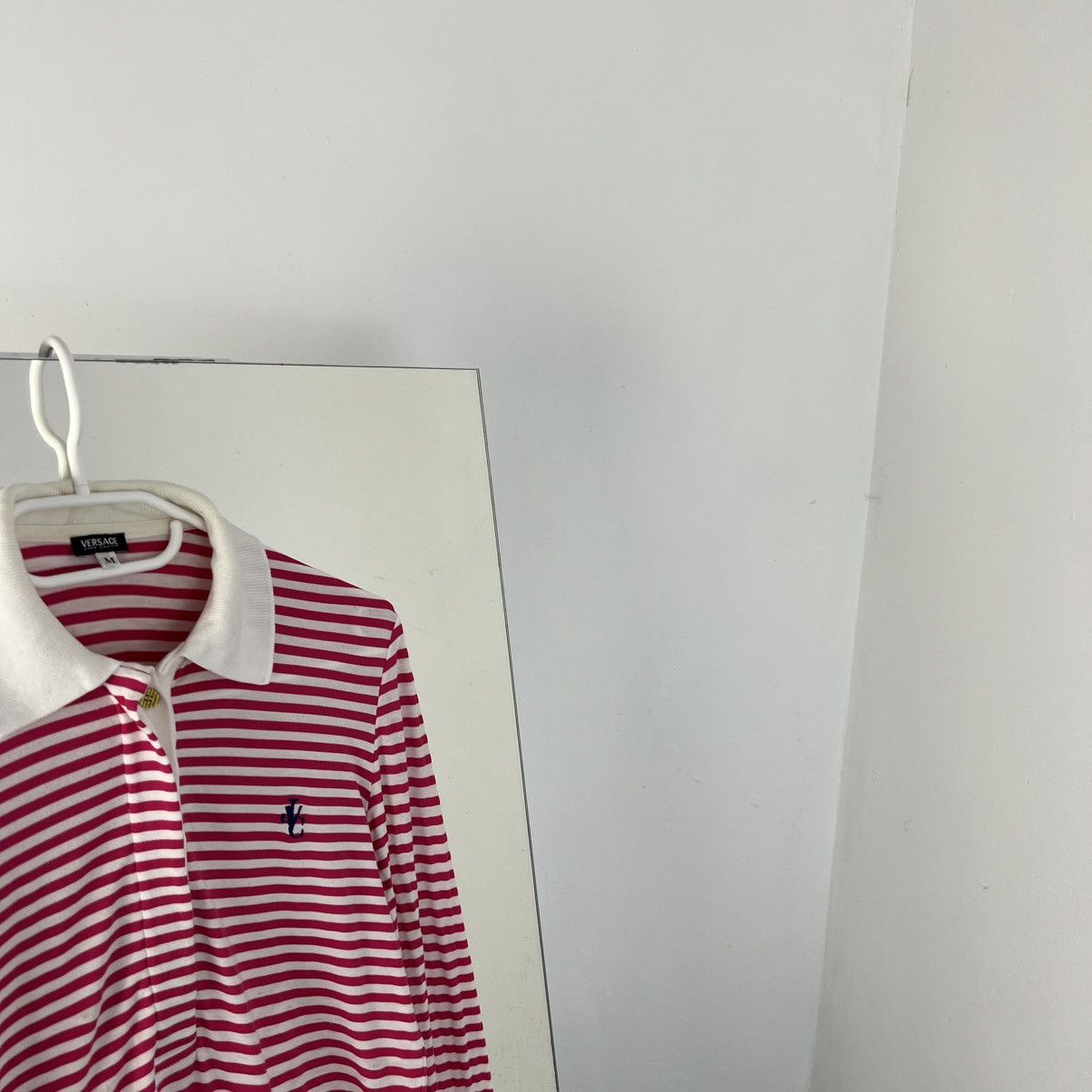 Versace Jeans Couture Vintage Versace Jeans Couture Striped Rugby Long Sleeve Size M / US 6-8 / IT 42-44 - 2 Thumbnail