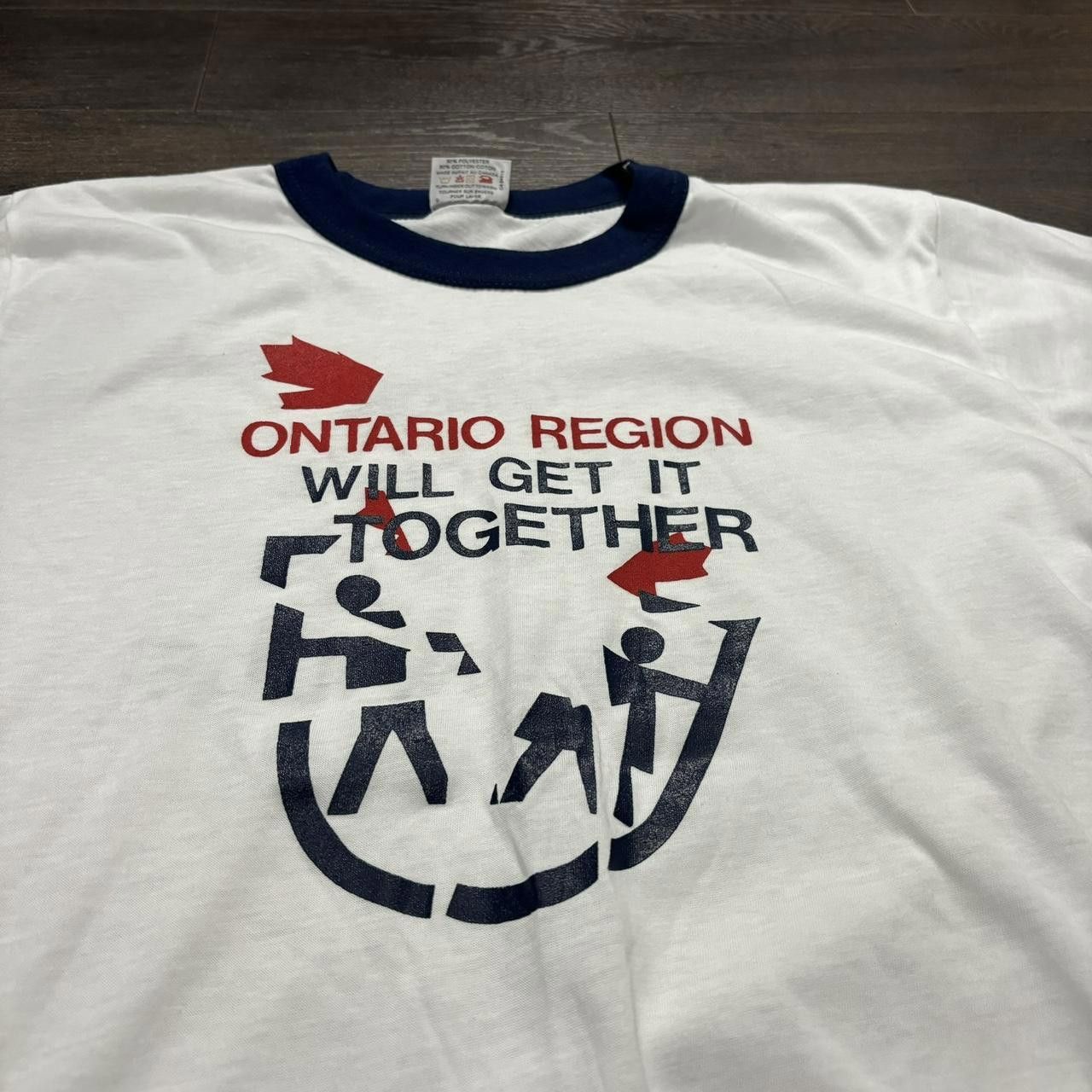 Designer Vintage Ontario Region Will Get It Together T Shirt 80s M Size US L / EU 52-54 / 3 - 1 Thumbnail