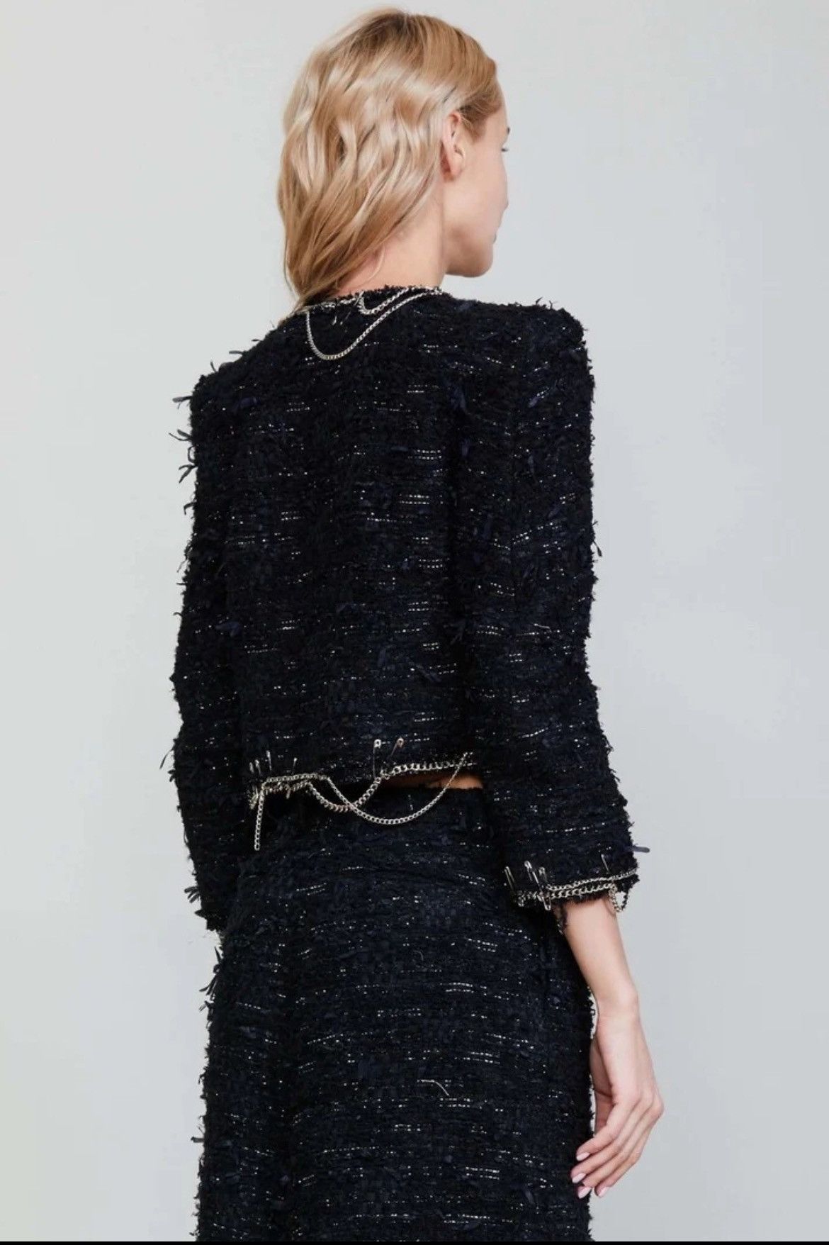 R13 Square shoulder tweed jacket. Size medium Size M / US 6-8 / IT 42-44 - 15 Thumbnail