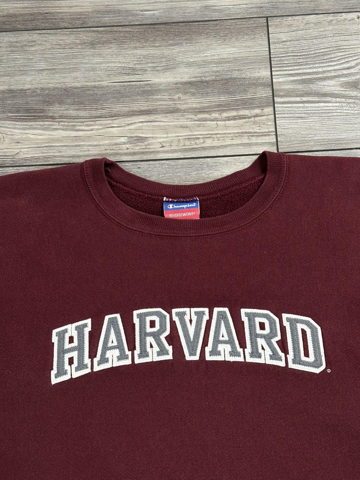 Champion × Vintage Vintage Y2K Champion Harvard Reverse Weave Crewneck Size US L / EU 52-54 / 3 - 2 Thumbnail