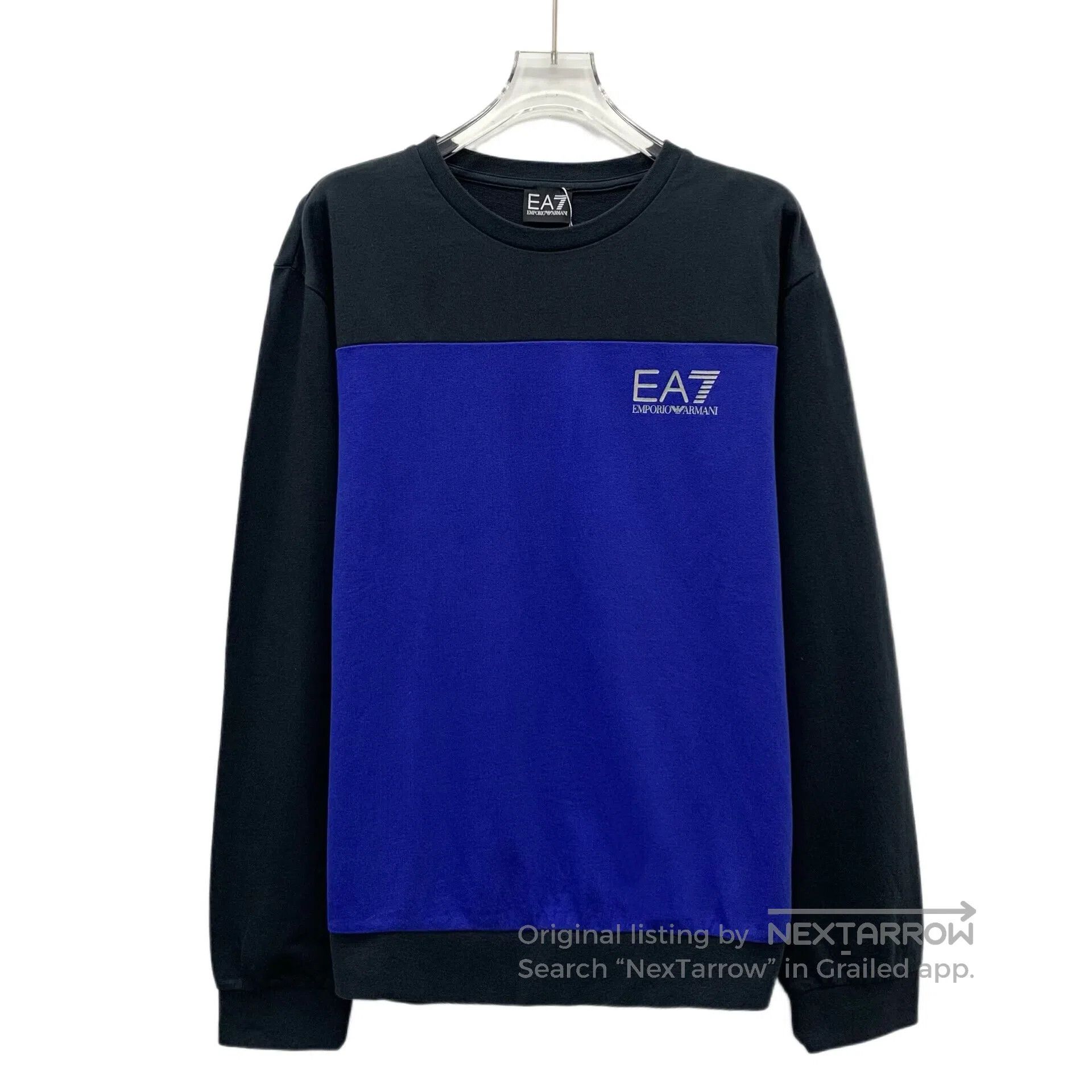 Armani Armani Color block logo print cotton crew neck long sleeve Size US M / EU 48-50 / 2 - 1 Thumbnail