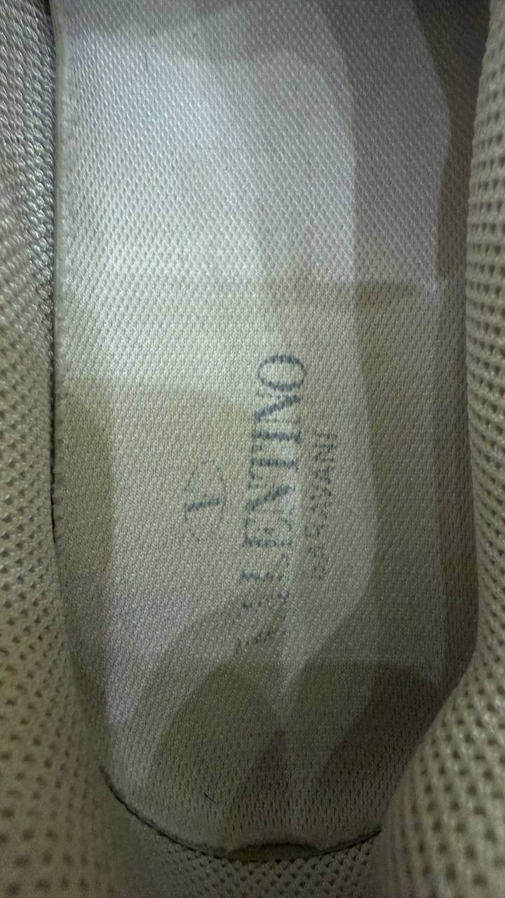 Valentino Valentino White Leather And Fabric Climbers Sneakers Size 39 Size US 8 / IT 38 - 7 Thumbnail