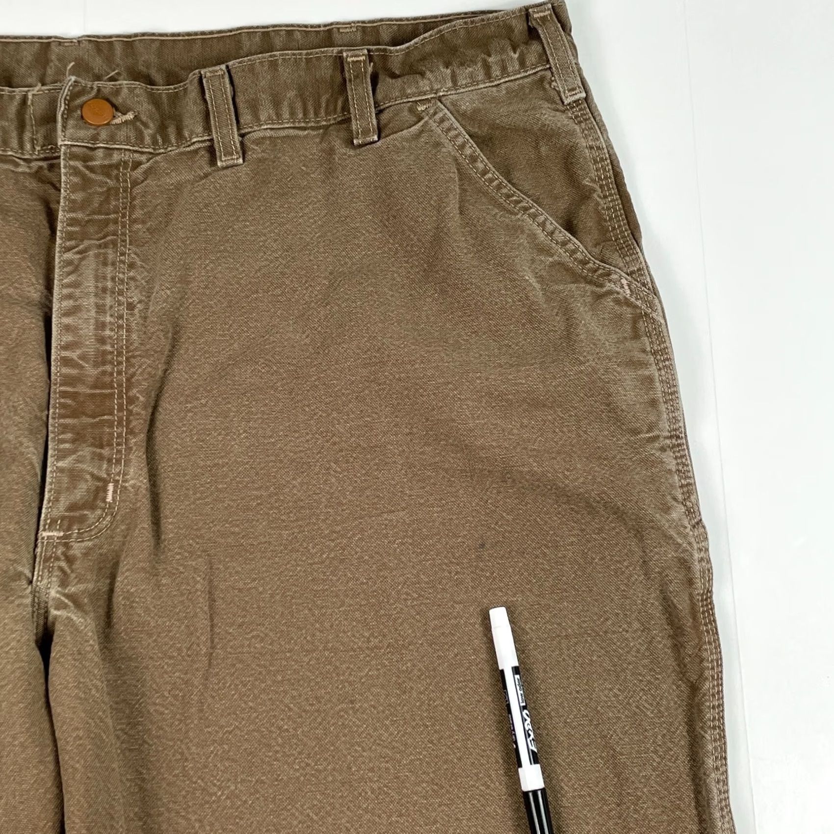 Carhartt Carhartt Pants Men 46 Brown FR Workwear Canvas Comfortable Work Attire Size US 30 / EU 46 - 3 Thumbnail